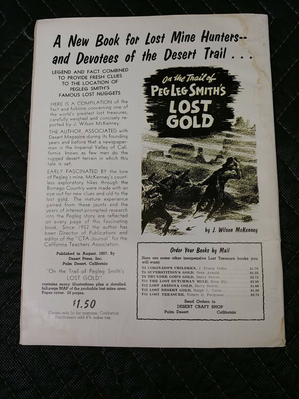 Vintage Desert Magazine October 1957