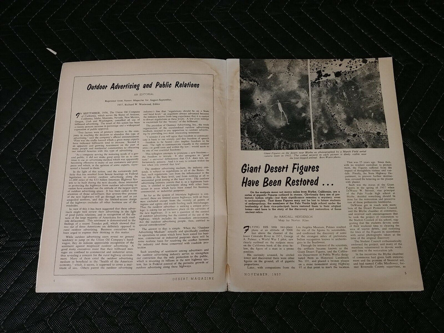 Vintage Desert Magazine November 1957