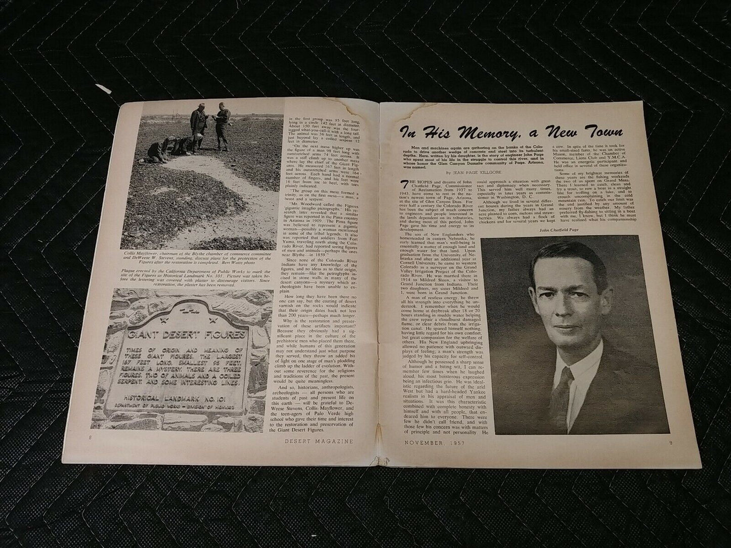 Vintage Desert Magazine November 1957