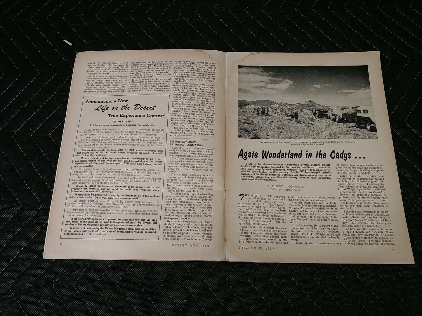 Vintage Desert Magazine November 1957