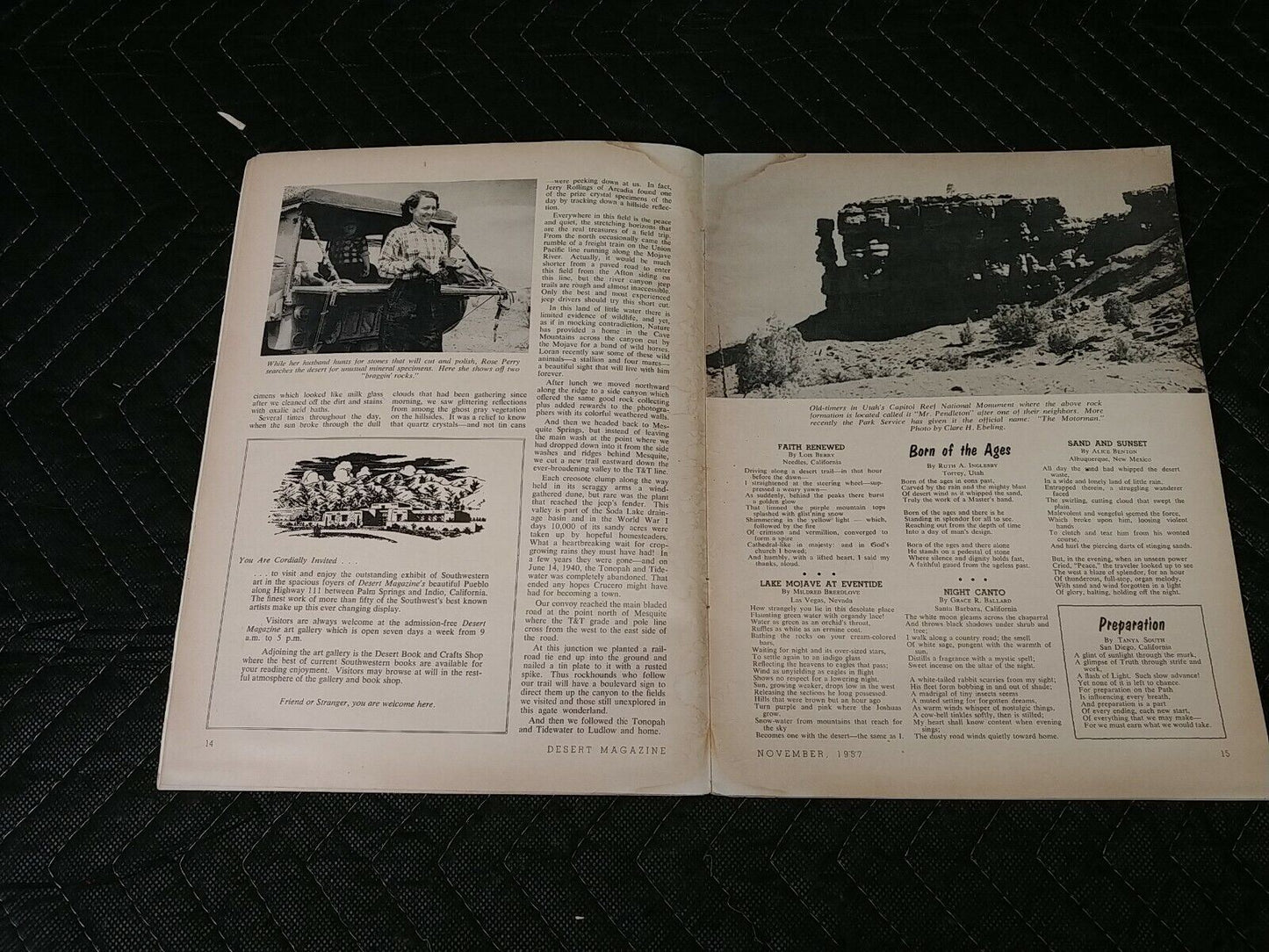 Vintage Desert Magazine November 1957