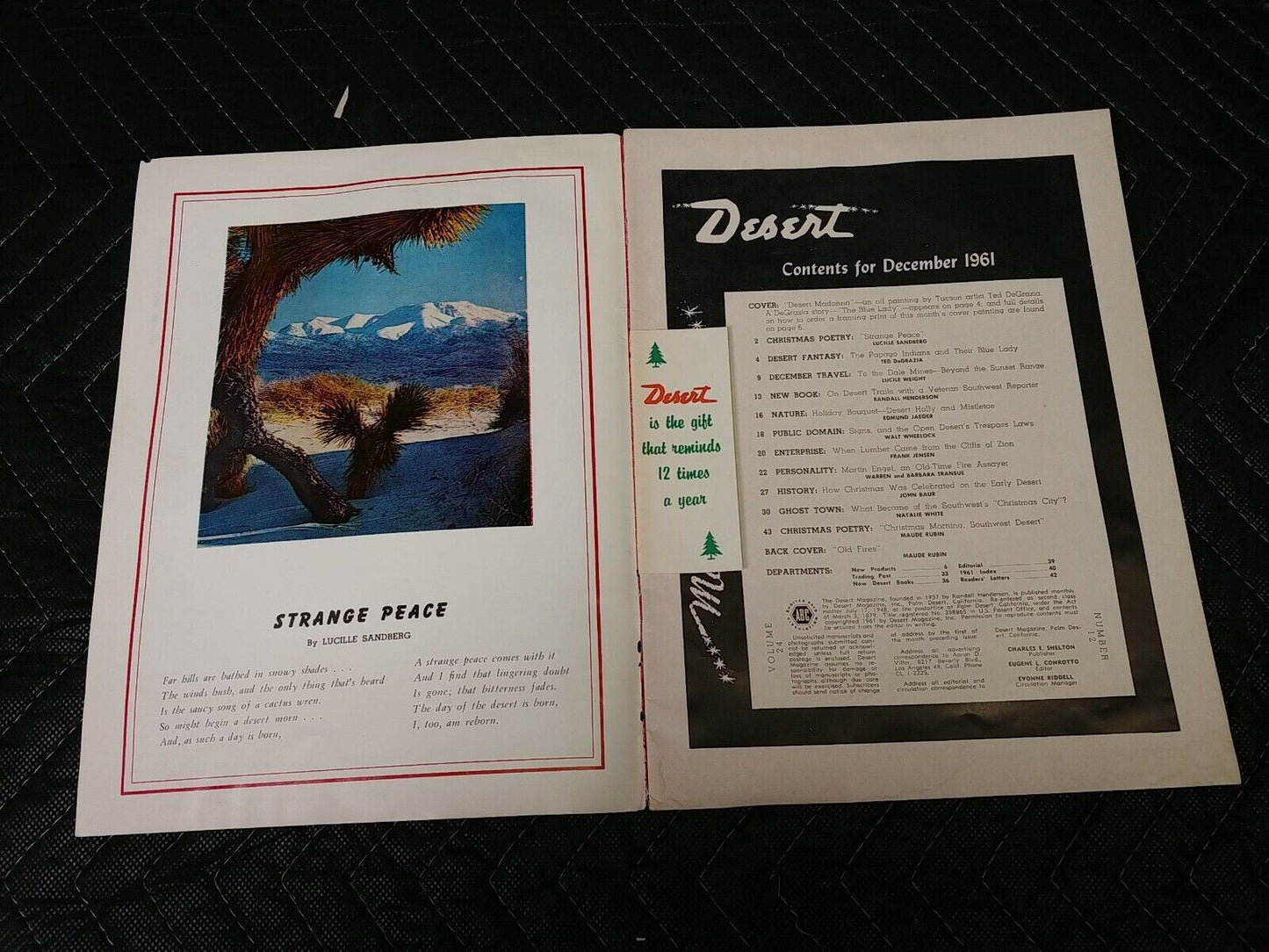 Vintage Desert Magazine December 1961