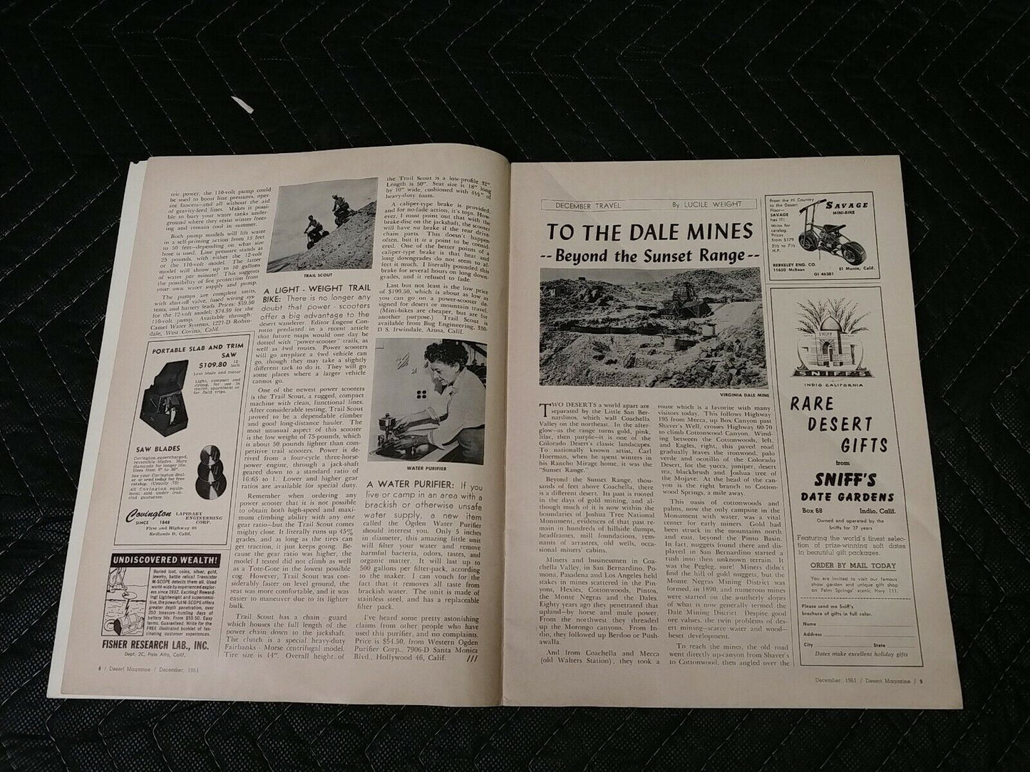 Vintage Desert Magazine December 1961