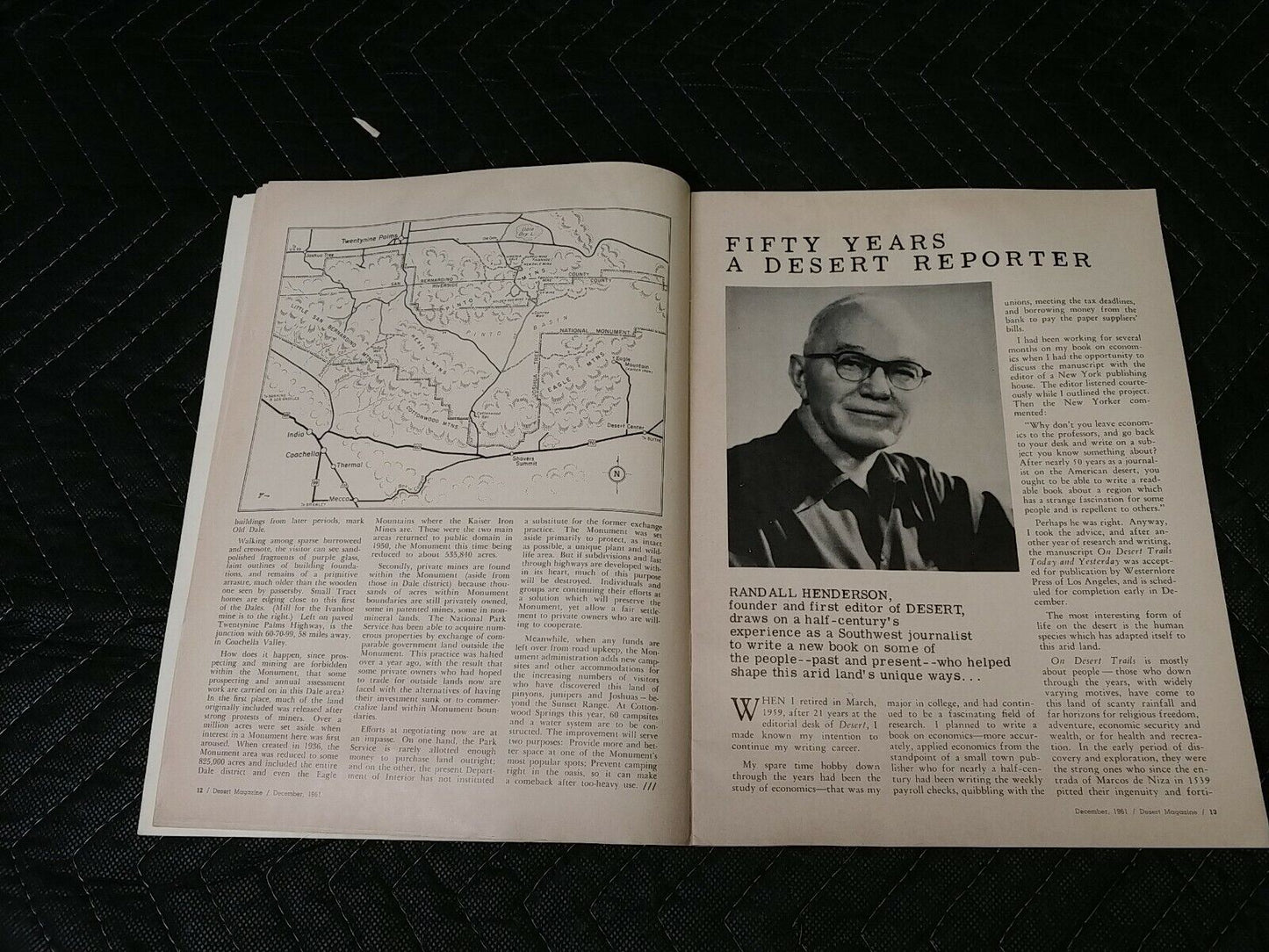 Vintage Desert Magazine December 1961
