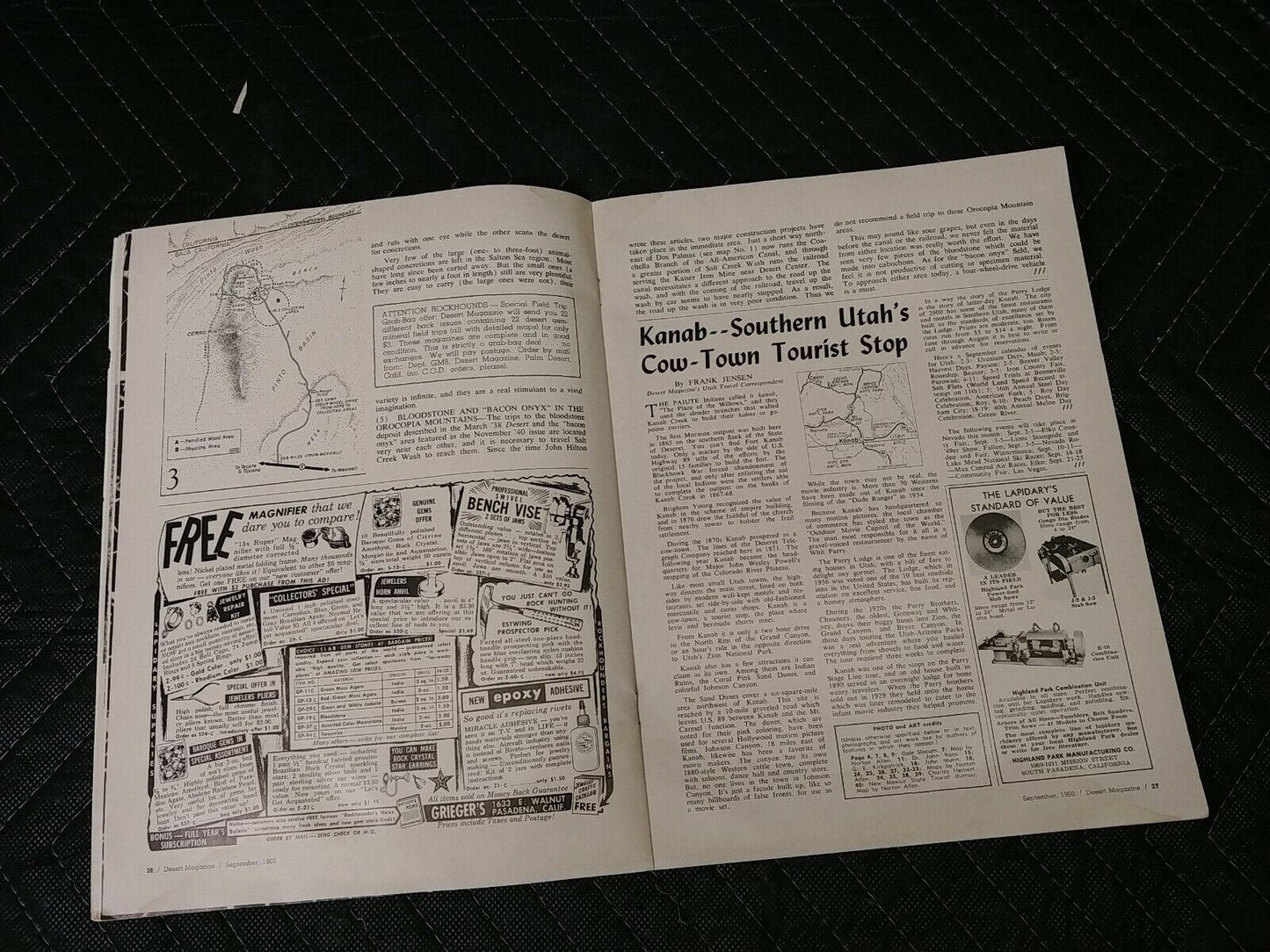 Vintage Desert Magazine September 1960