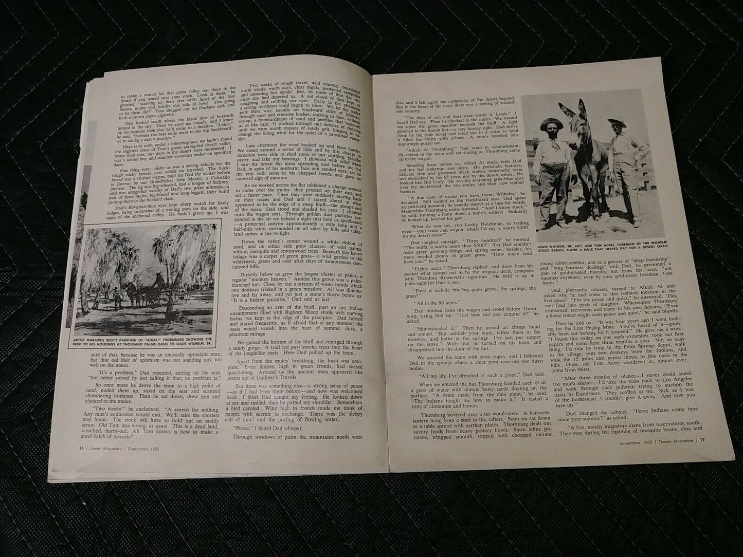 Vintage Desert Magazine September 1960