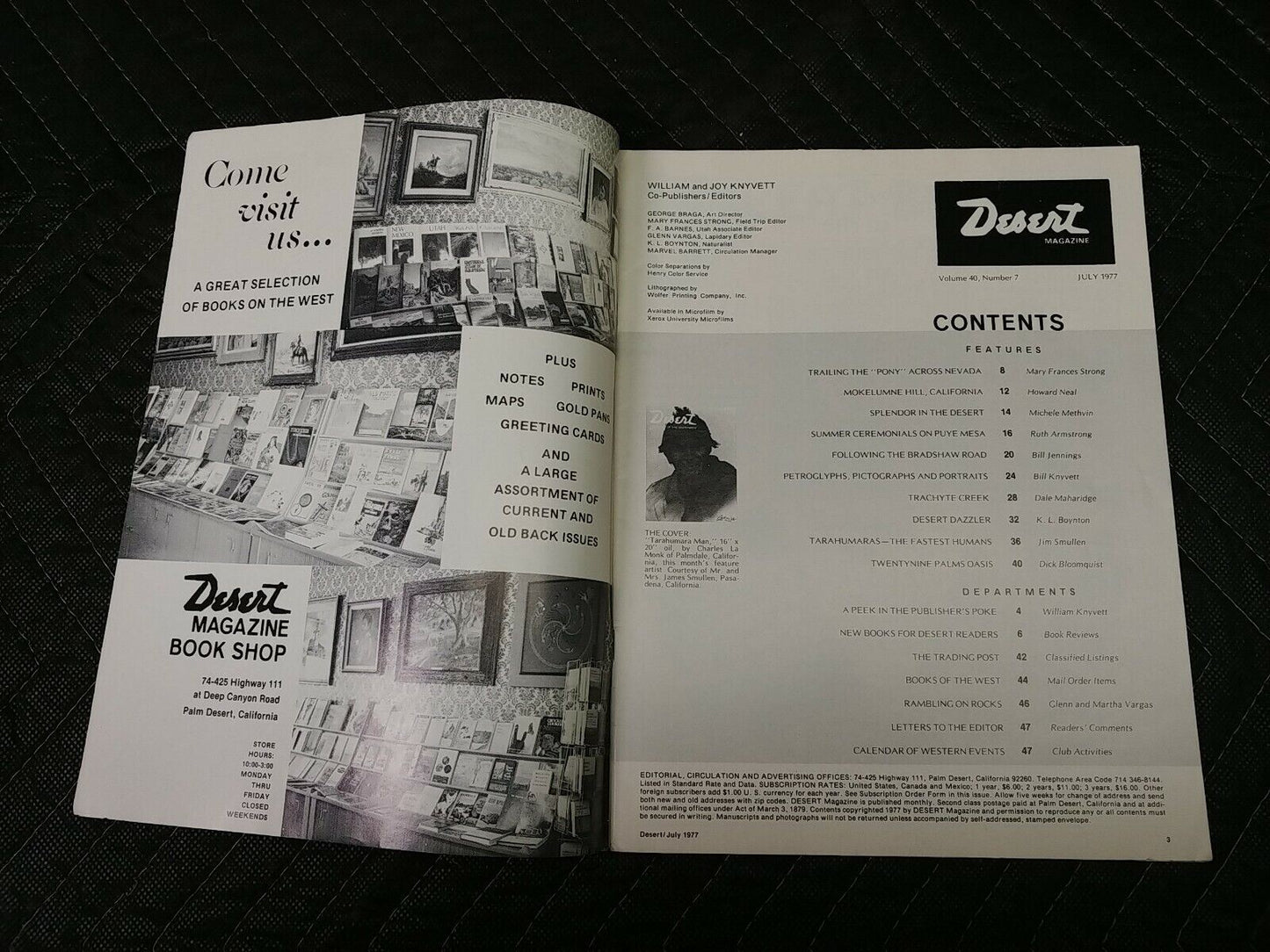 Vintage Desert Magazine July 1977