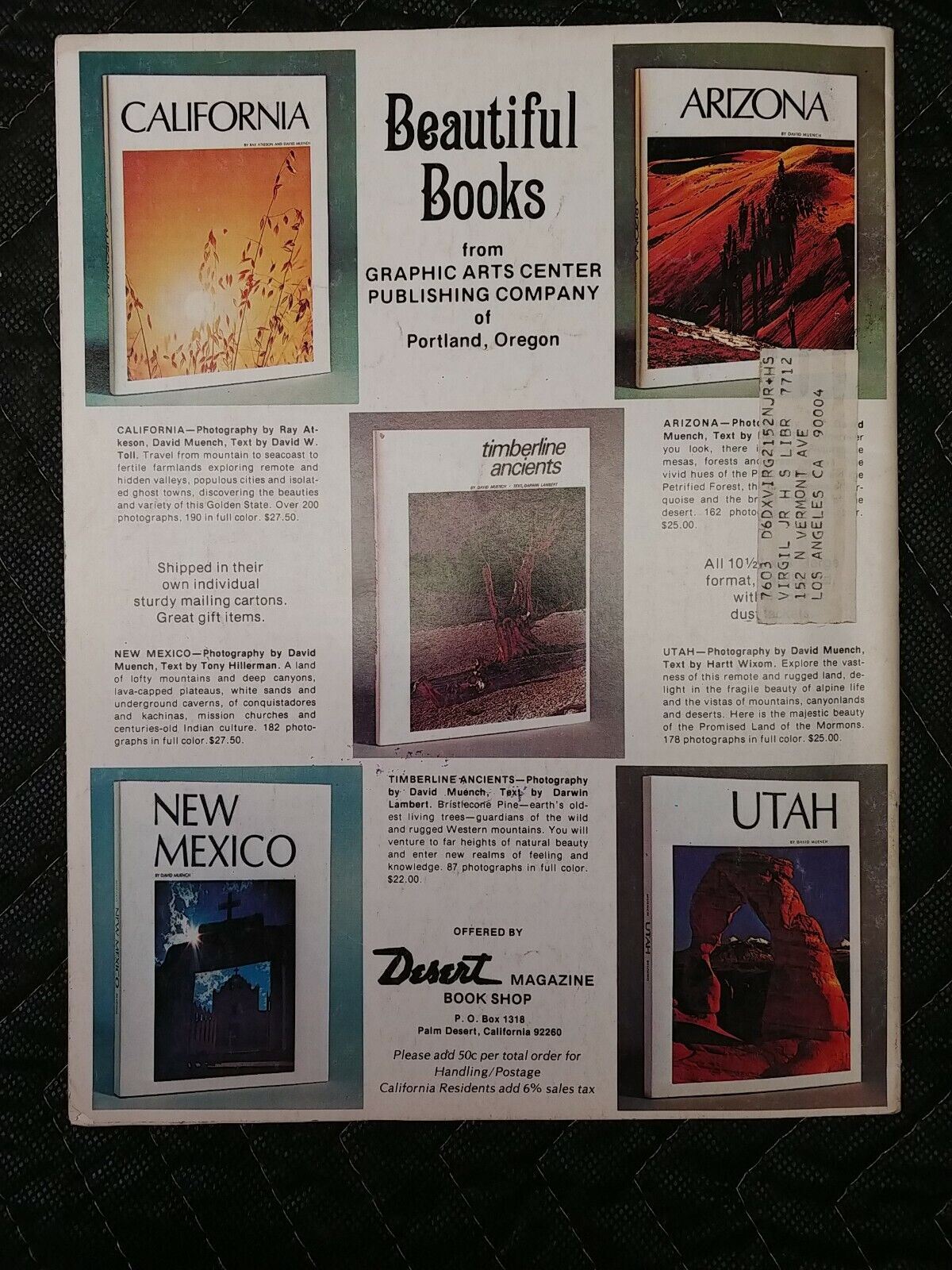 Vintage Desert Magazine July 1977