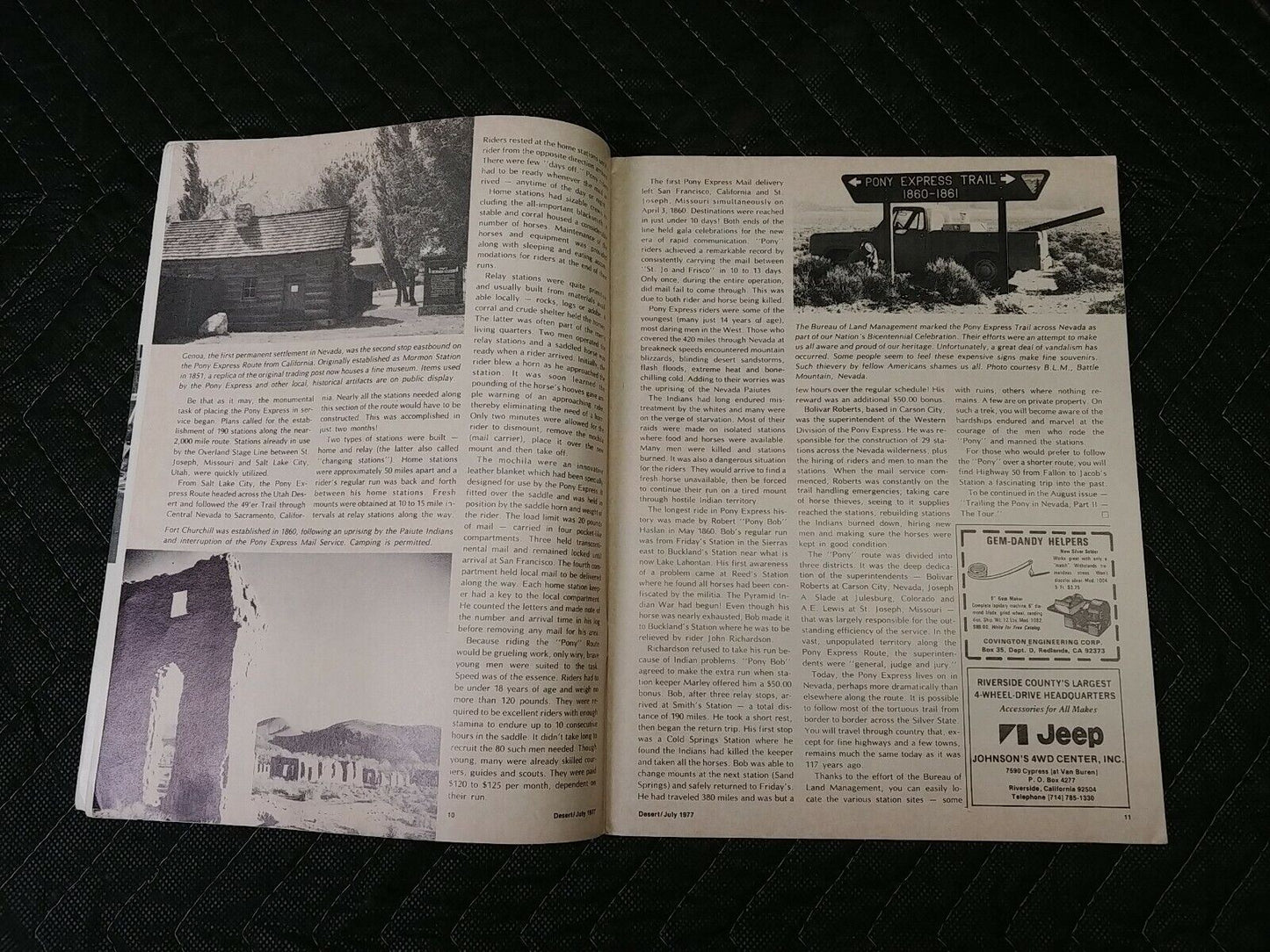 Vintage Desert Magazine July 1977