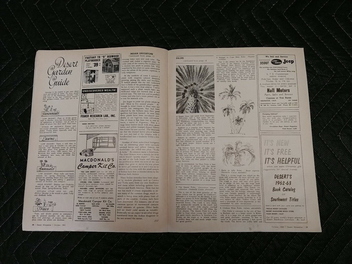 Vintage Desert Magazine October 1962