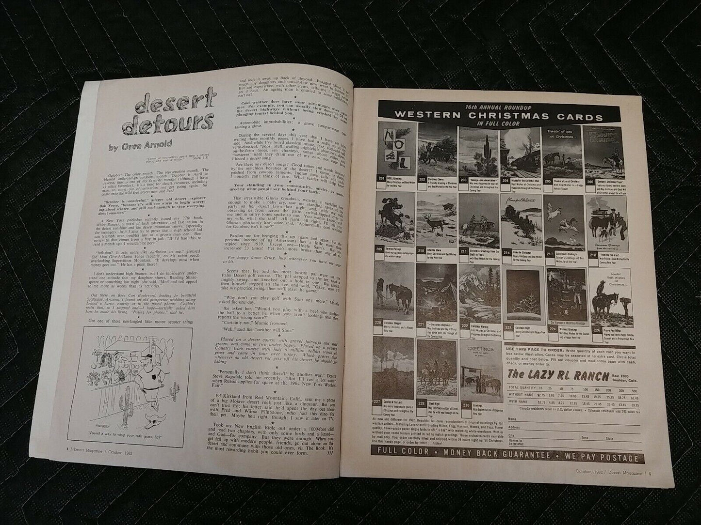 Vintage Desert Magazine October 1962