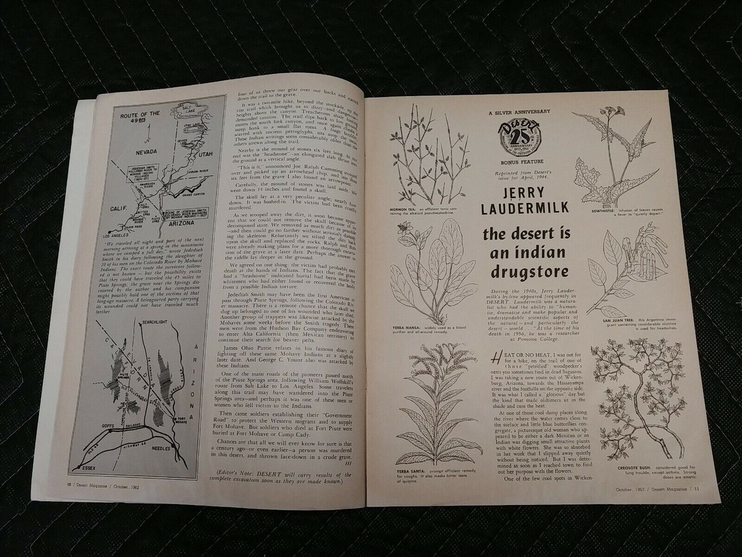 Vintage Desert Magazine October 1962