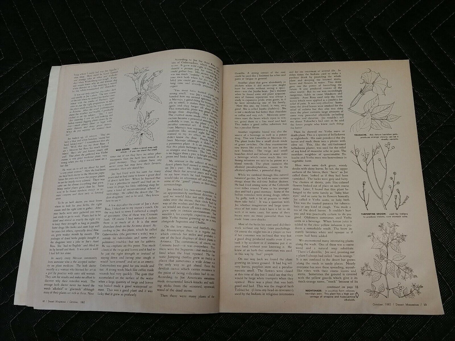 Vintage Desert Magazine October 1962