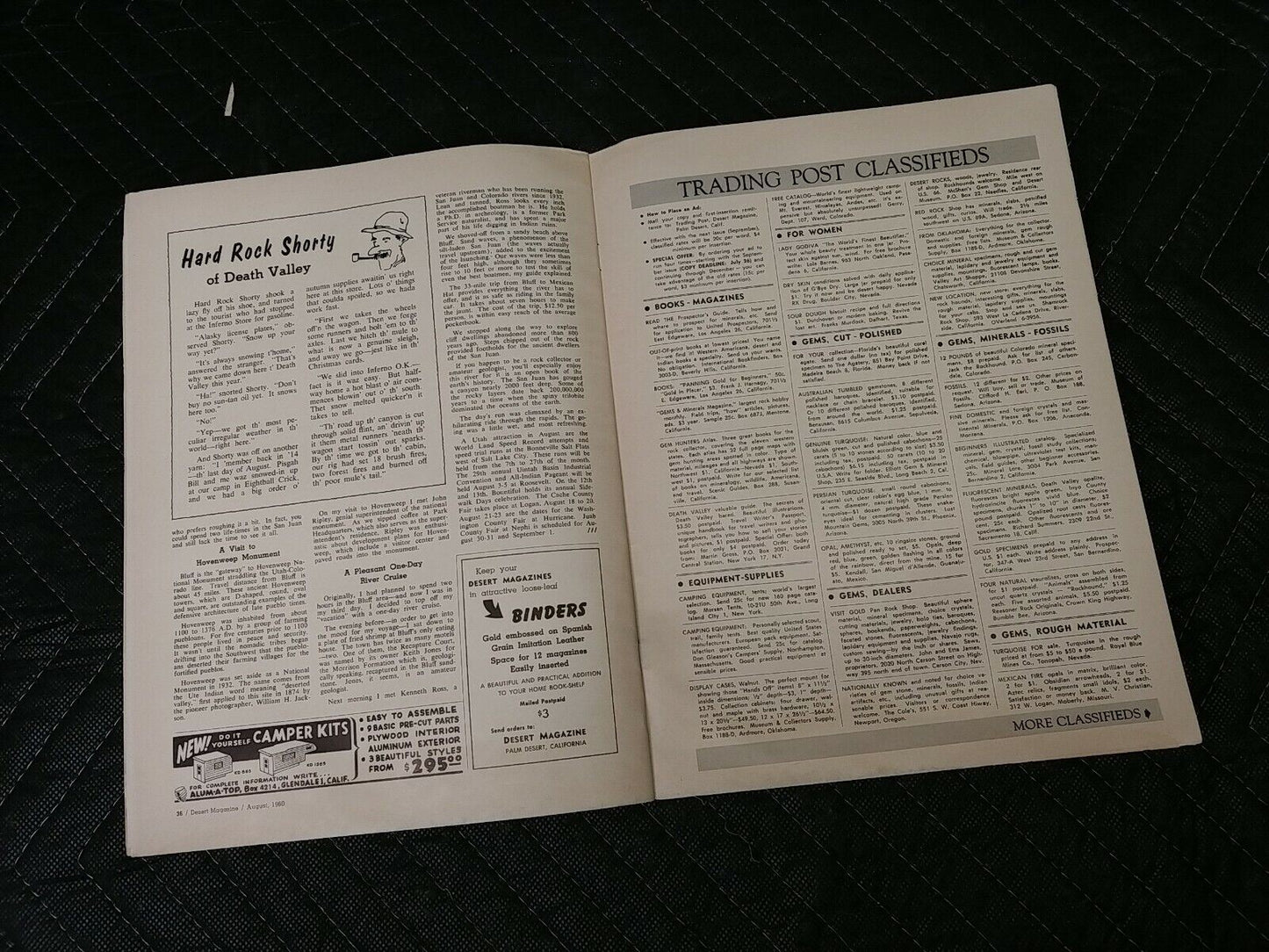 Vintage Desert Magazine August 1960