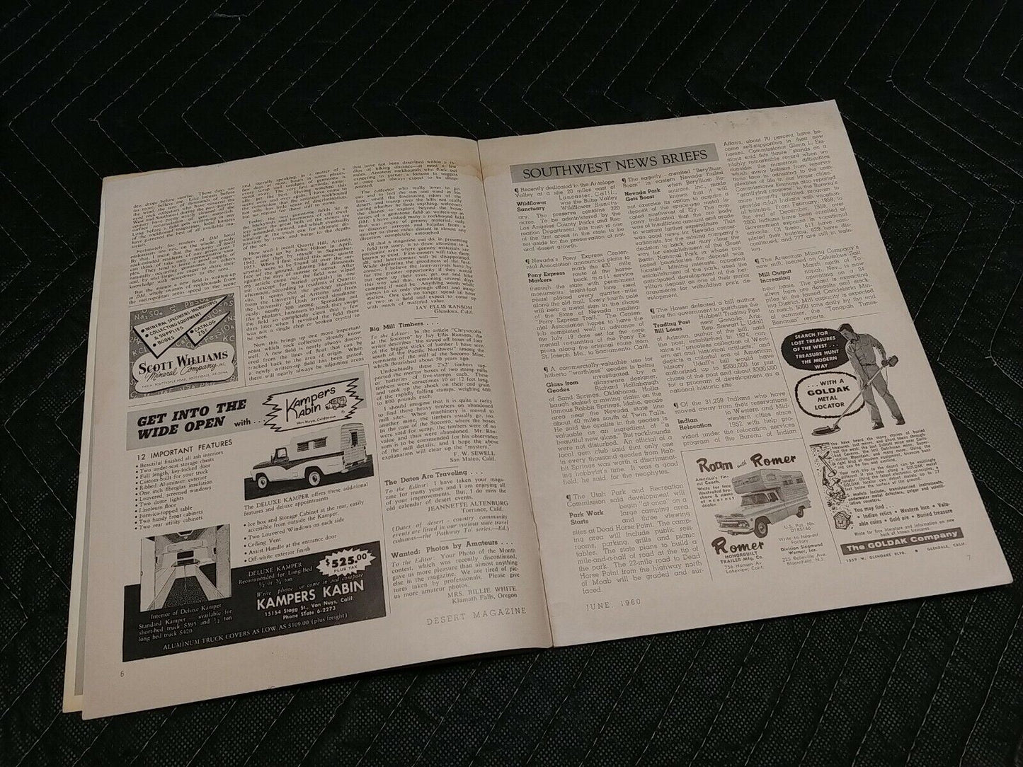 Vintage Desert Magazine June 1960