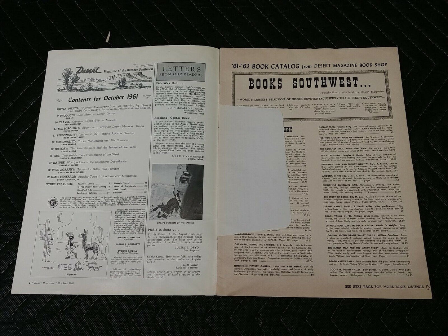 Vintage Desert Magazine October 1961