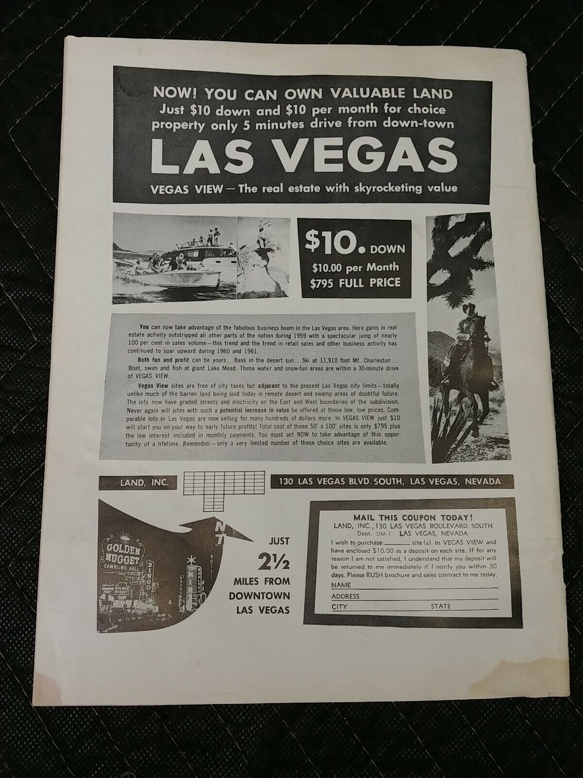 Vintage Desert Magazine October 1961