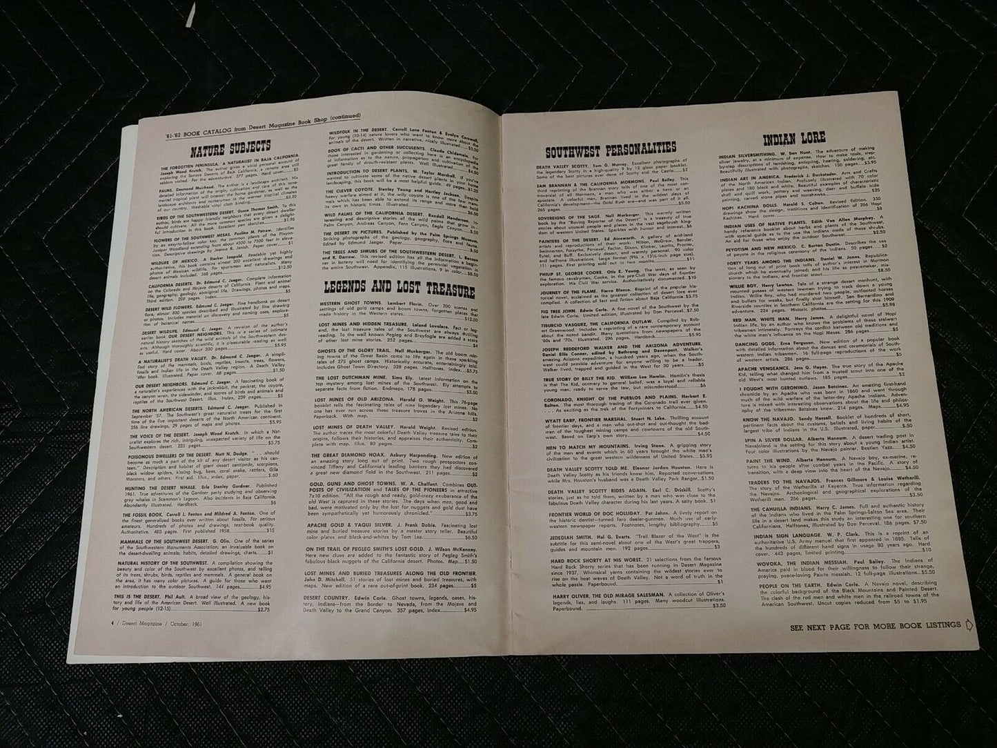 Vintage Desert Magazine October 1961