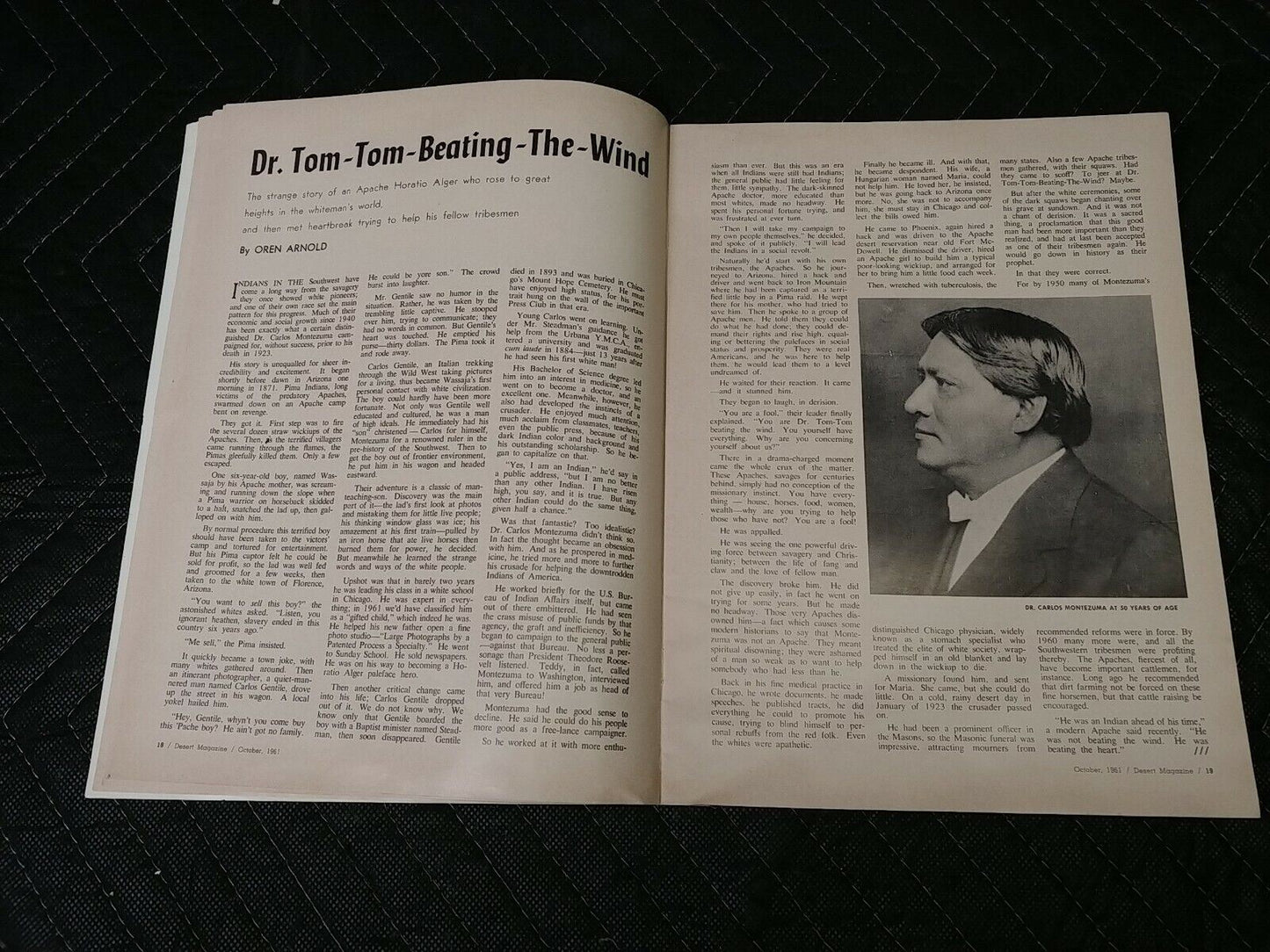 Vintage Desert Magazine October 1961