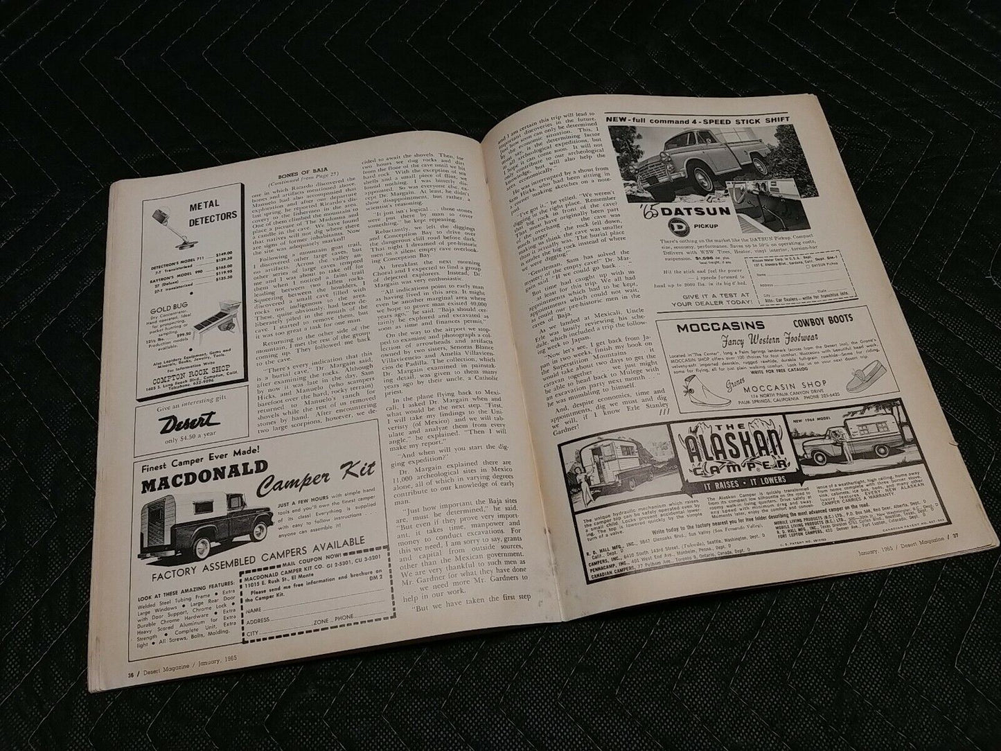 Vintage Desert Magazine January 1965