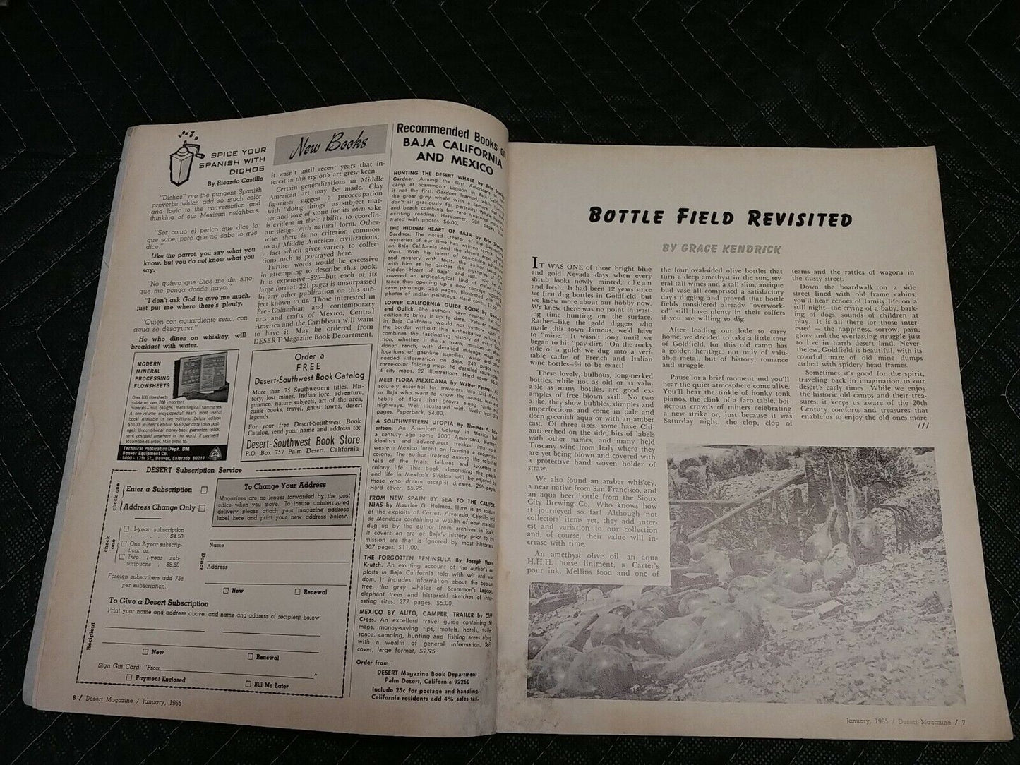 Vintage Desert Magazine January 1965