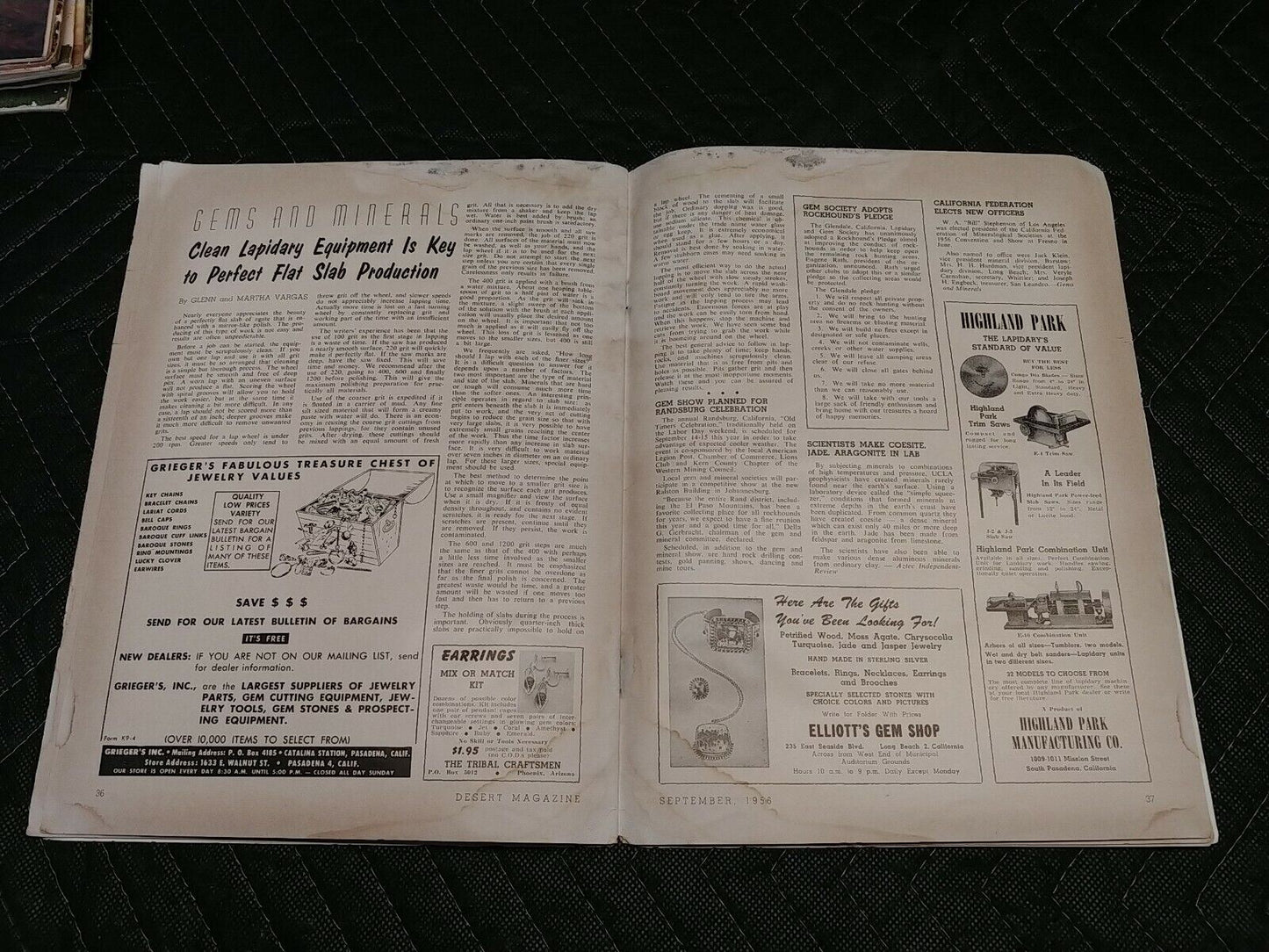 Vintage Desert Magazine September 1956