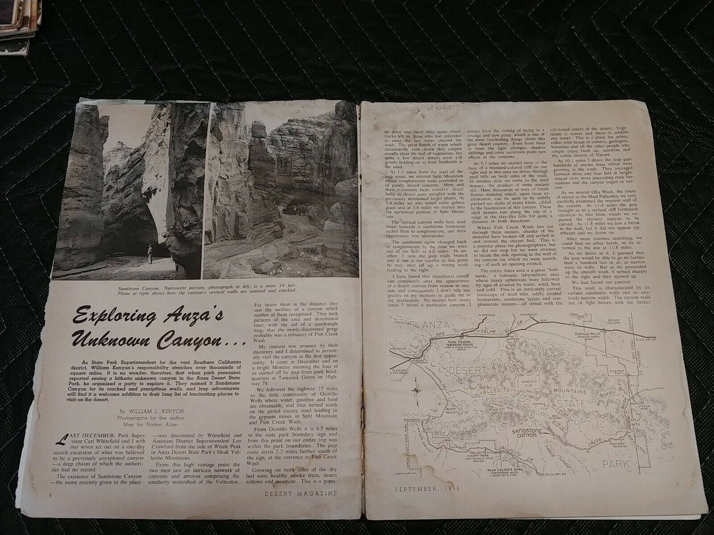 Vintage Desert Magazine September 1956