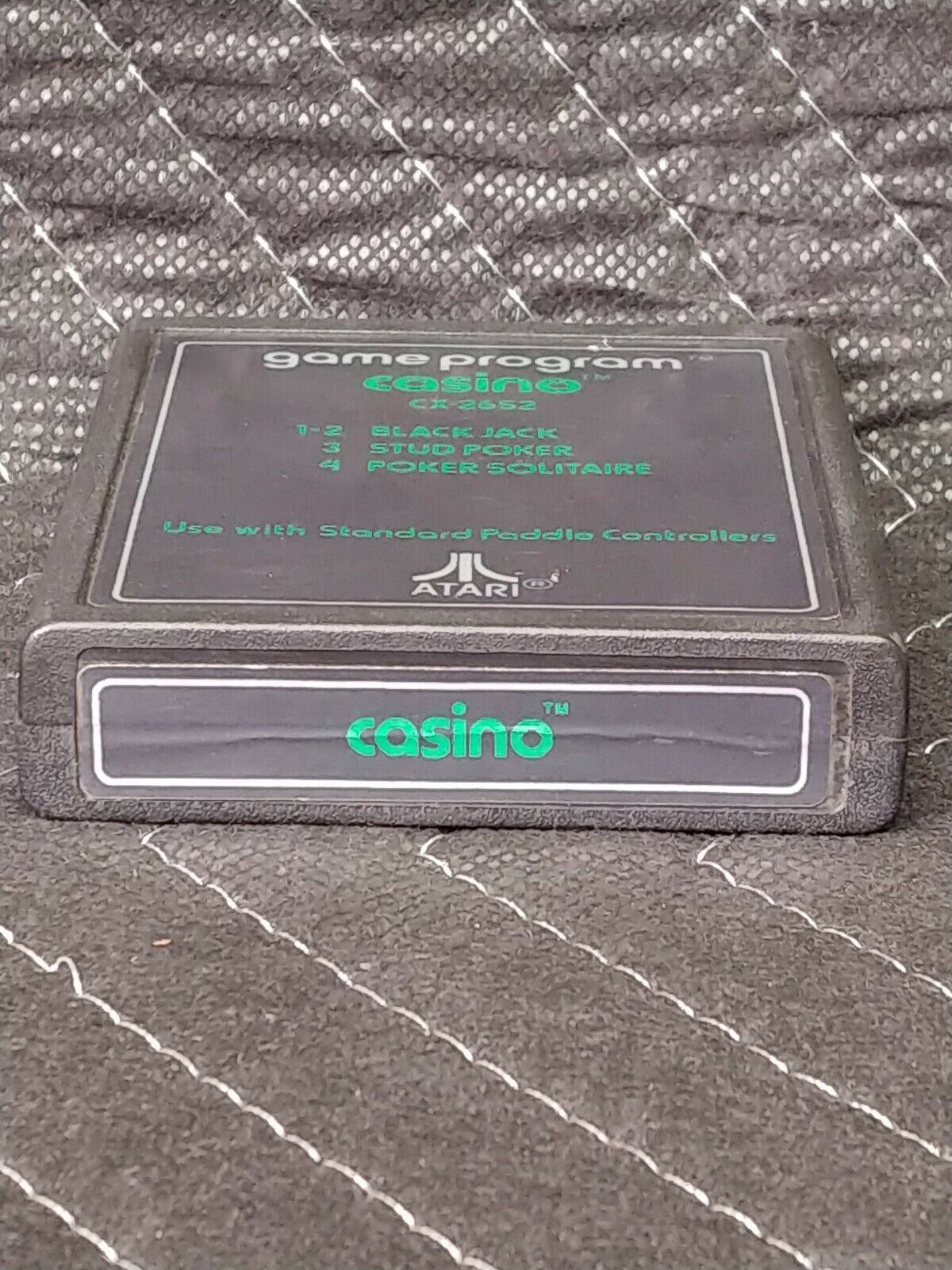 CASINO Atari Vintage Video Game Program 1979 CX2652 Cartridge