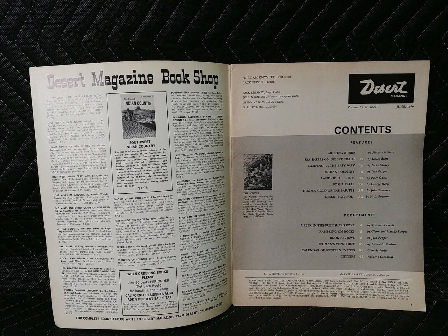 Vintage Desert Magazine June 1970