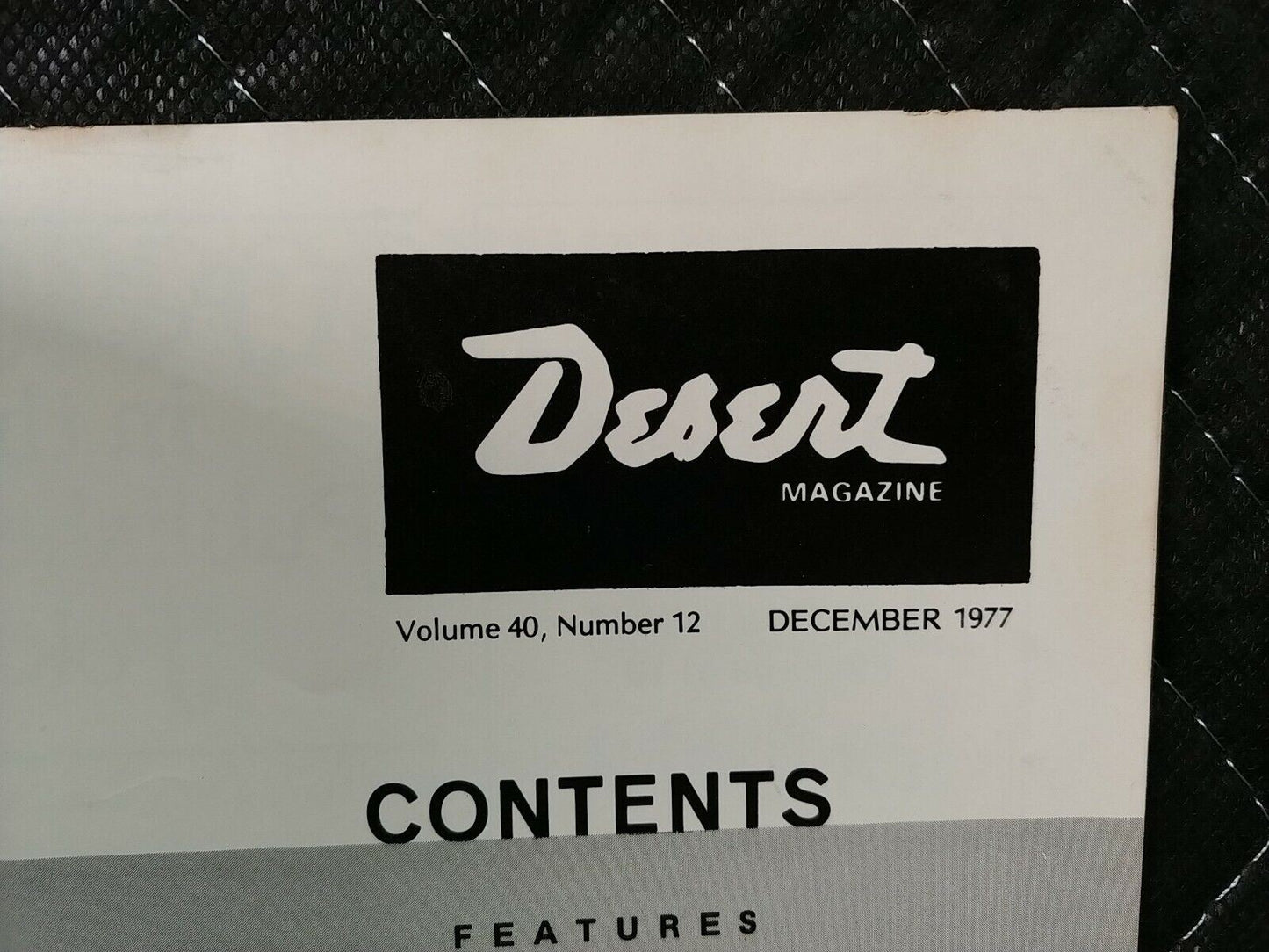 Vintage Desert Magazine December 1977