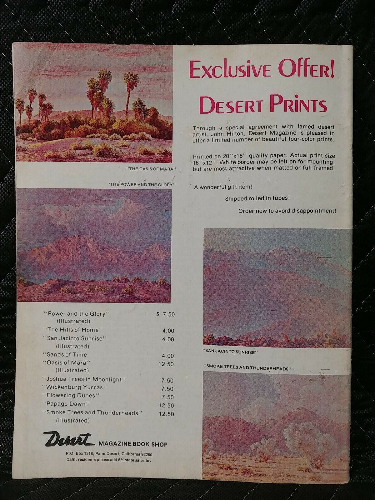 Vintage Desert Magazine December 1977
