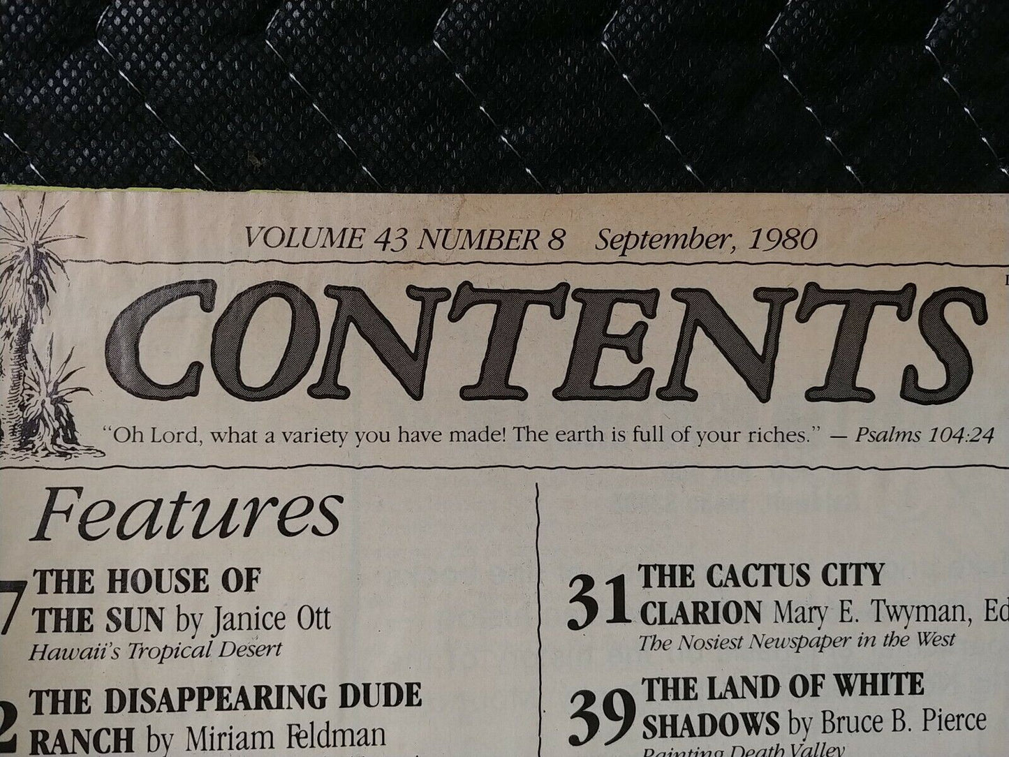 Vintage Desert Magazine September 1980