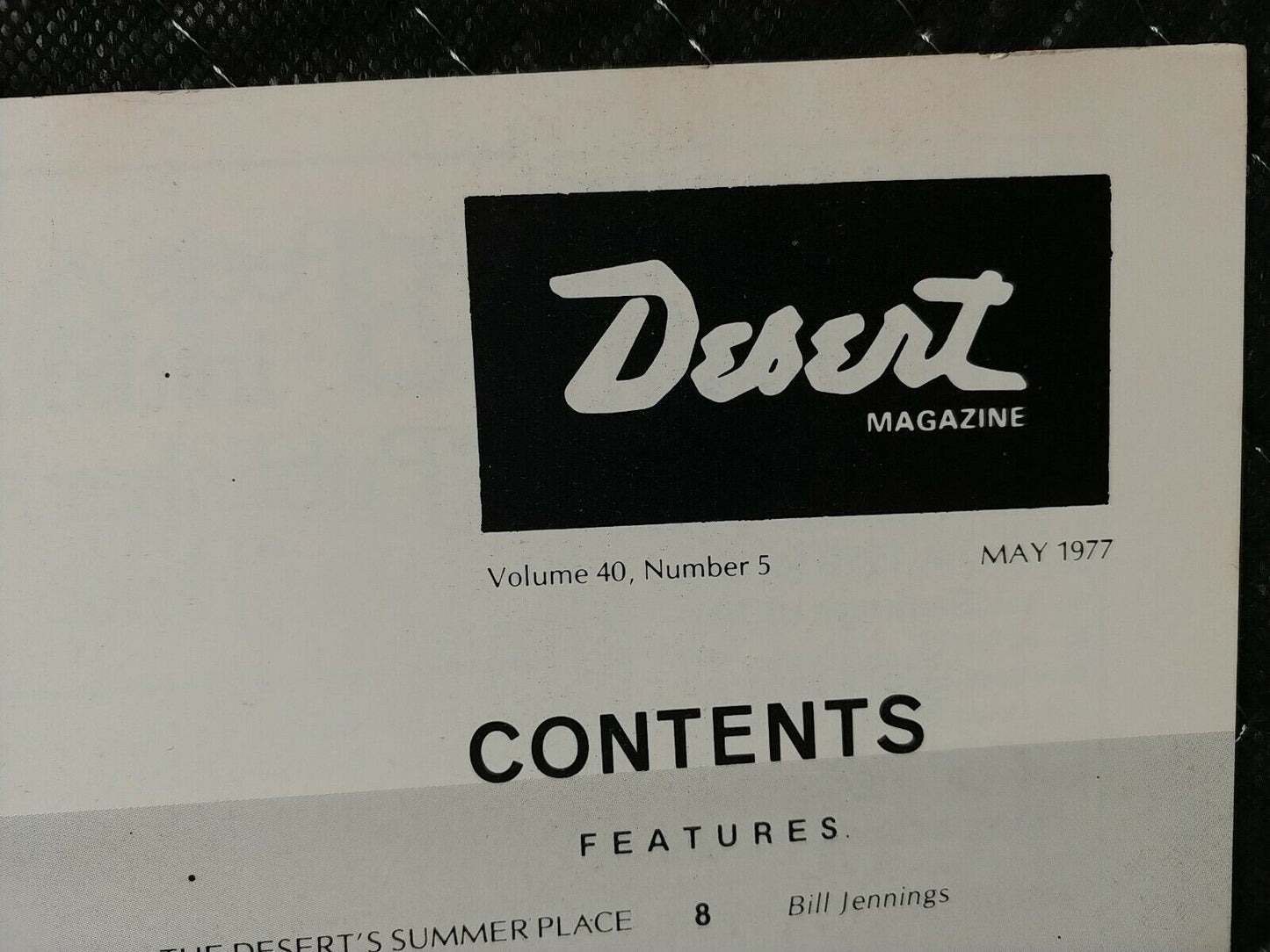 Vintage Desert Magazine May 1977
