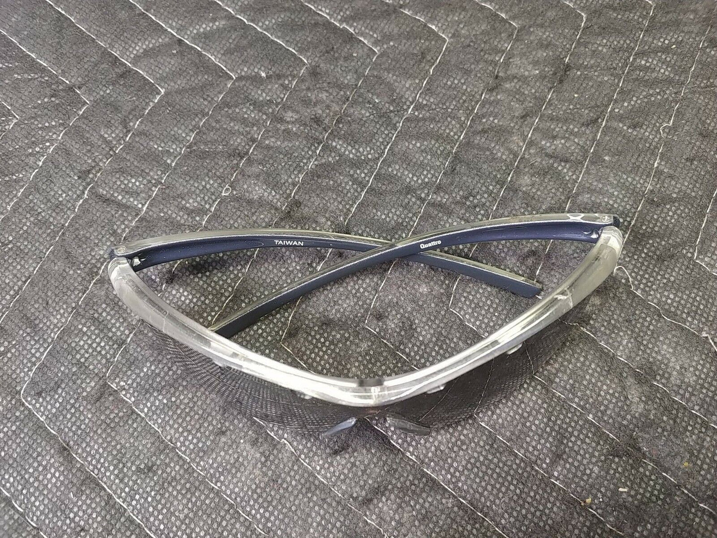 Vintage Quattro Silver Interchangeable Lenses Biking Sports Sunglasses