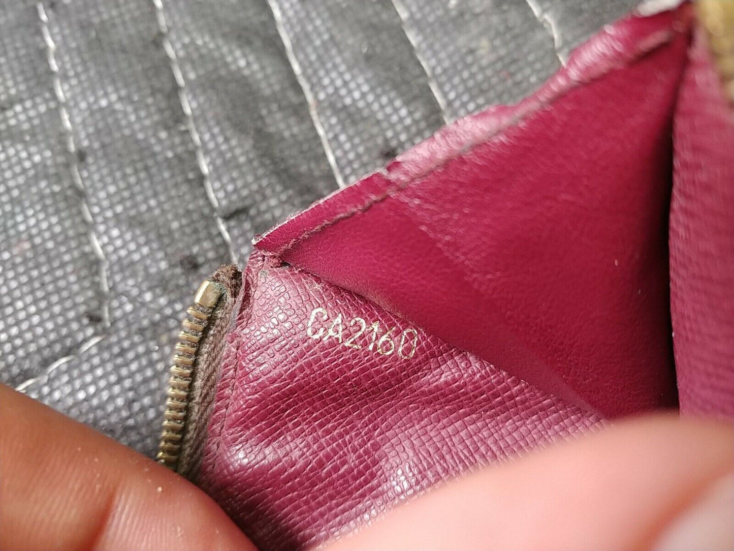 Authentic LOUIS VUITTON Key Cles Pouch Coin Card Holder Charm Damier Ebene