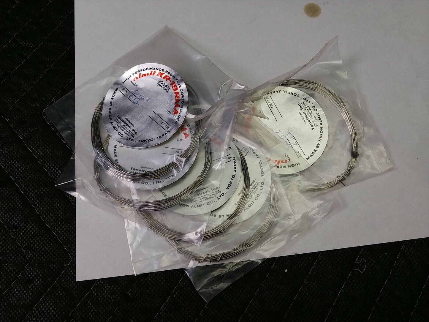 Almit KR-19 RMA Alloy SN63 .032 1.2oz High Performance Resin Flux Cored Solder