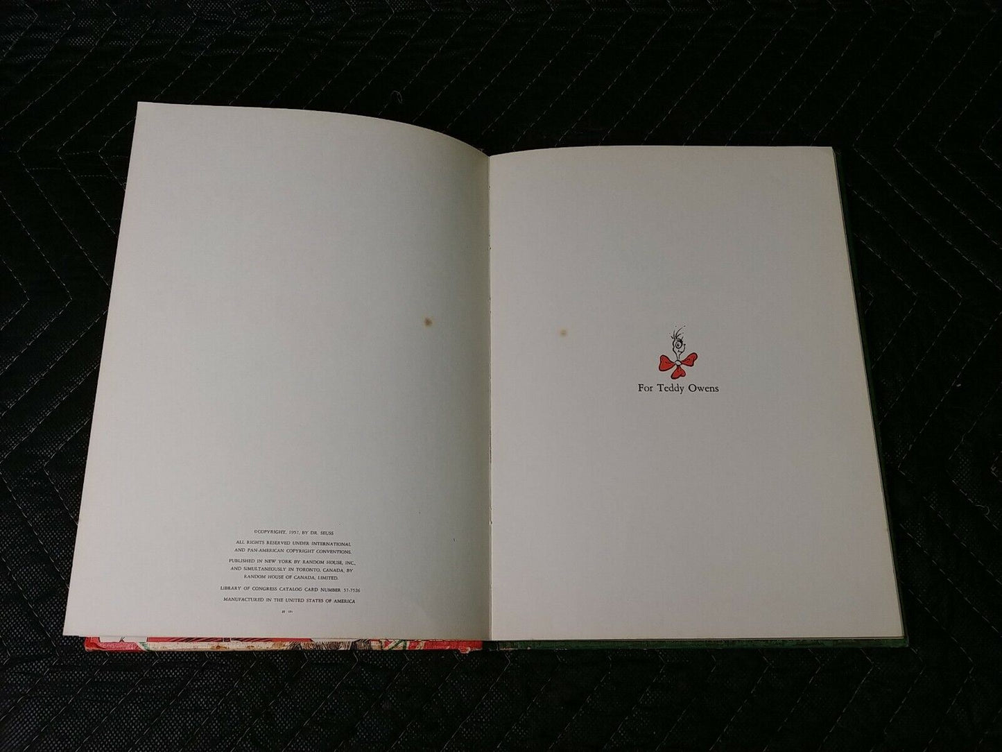 Dr Seuss 1957 How The Grinch Stole Christmas First Edition Hardcover