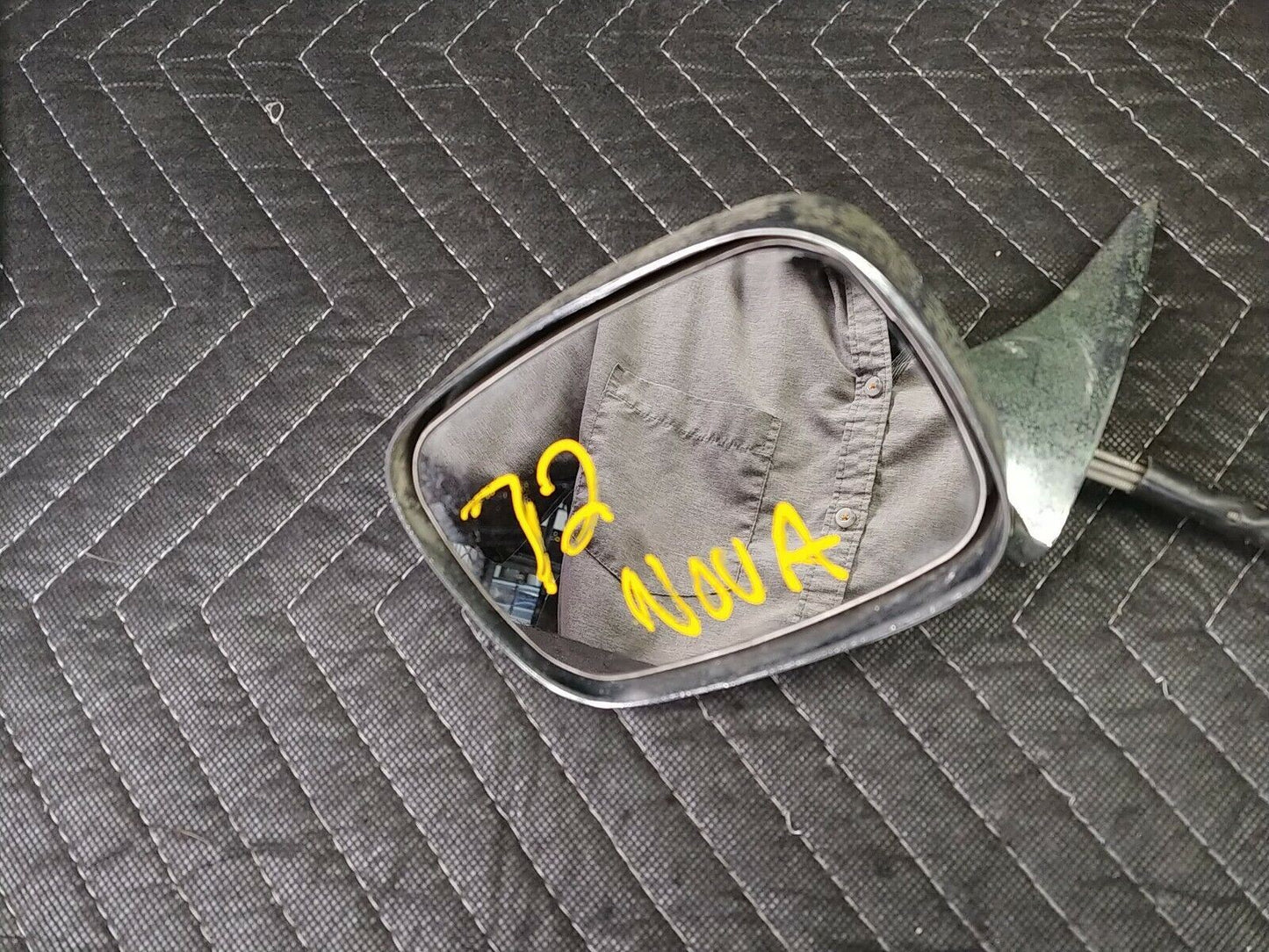 1970-1973 Chevy Nova Remote Mirror Chrome Driver Side Door Panel Interior Bezel