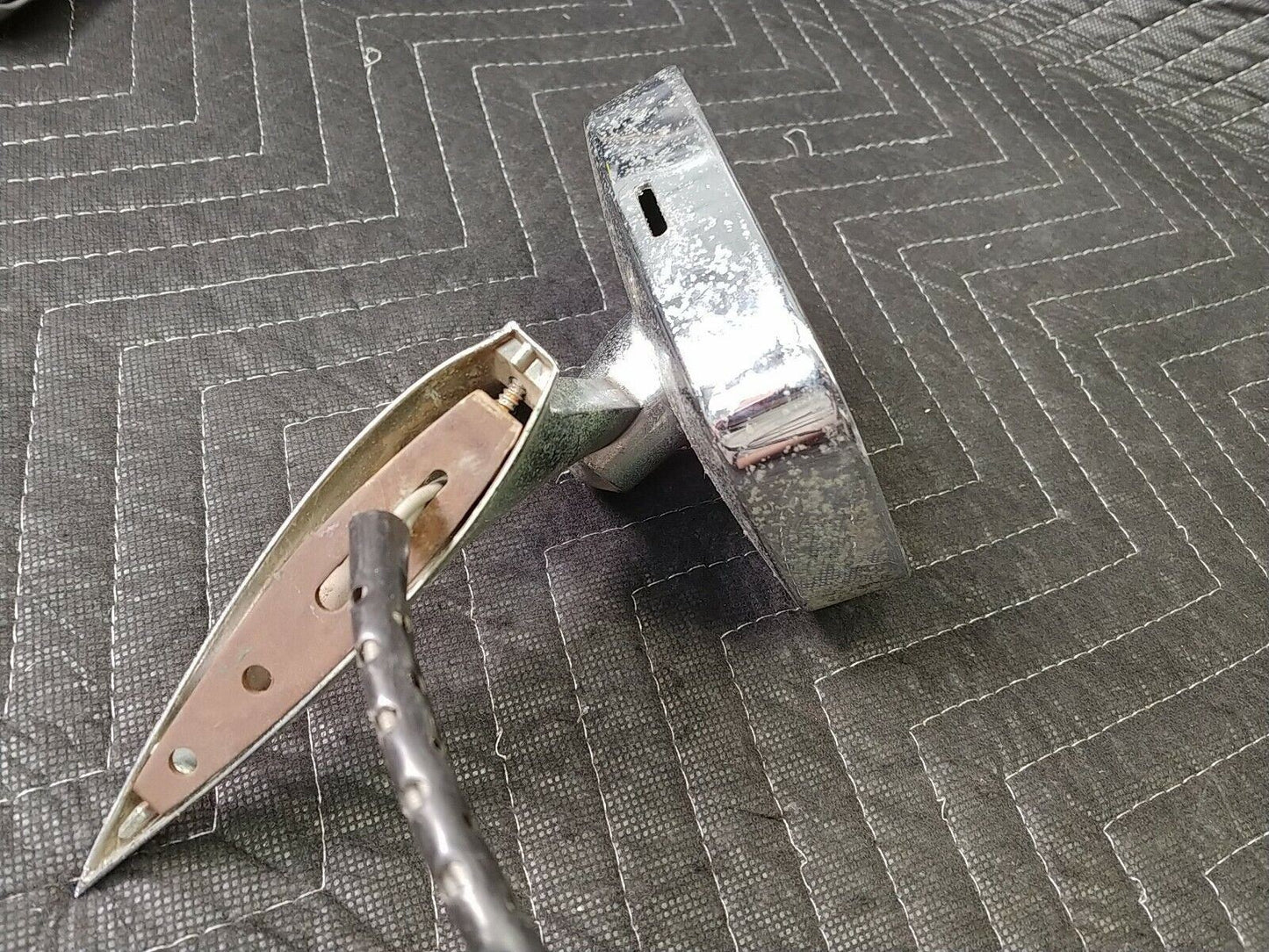 1970-1973 Chevy Nova Remote Mirror Chrome Driver Side Door Panel Interior Bezel