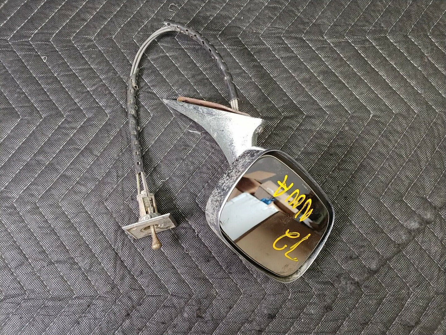 1970-1973 Chevy Nova Remote Mirror Chrome Driver Side Door Panel Interior Bezel