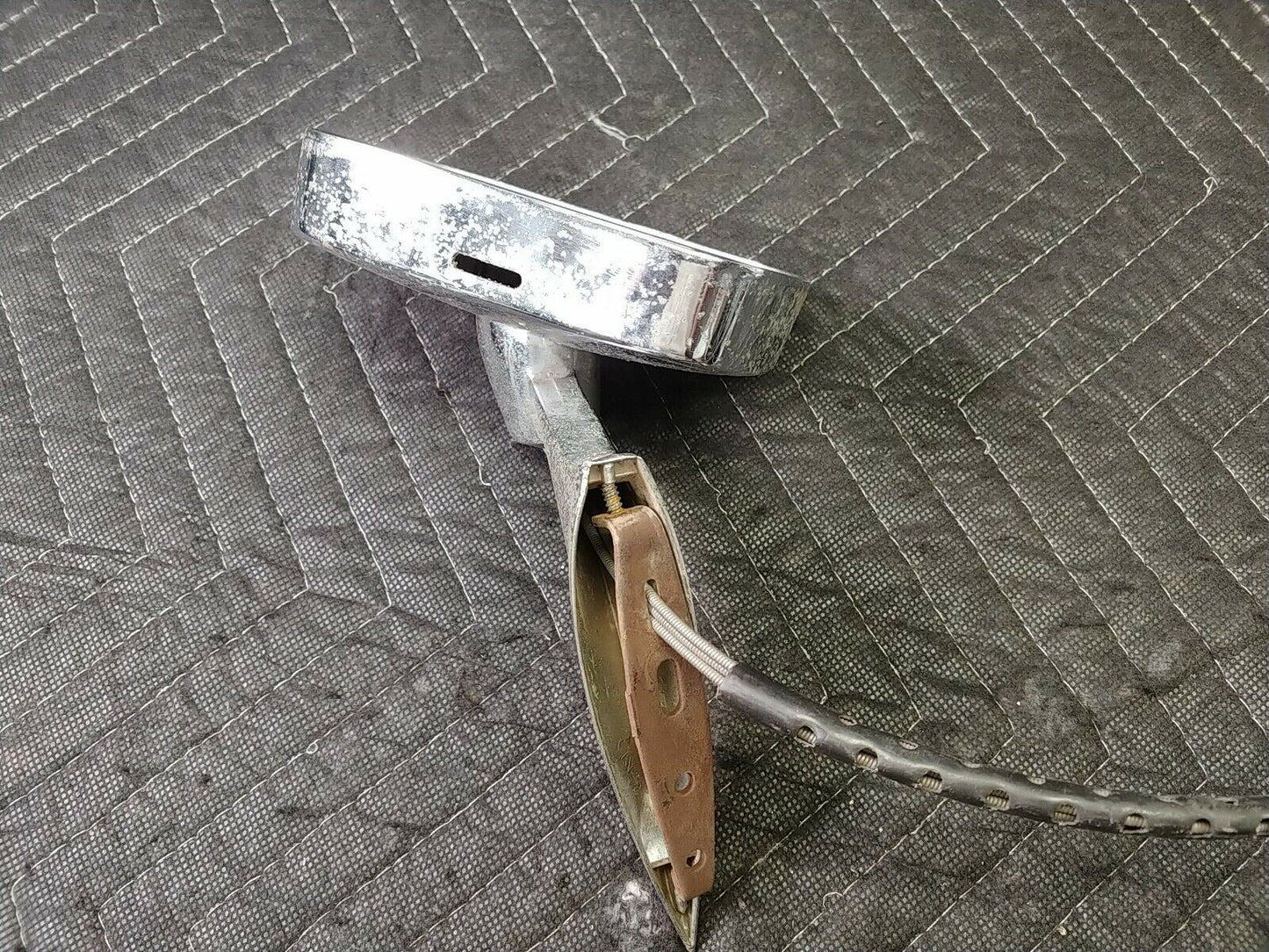 1970-1973 Chevy Nova Remote Mirror Chrome Driver Side Door Panel Interior Bezel