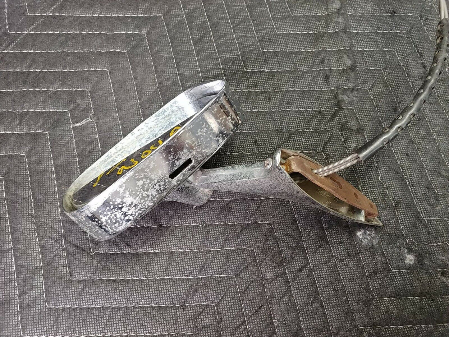 1970-1973 Chevy Nova Remote Mirror Chrome Driver Side Door Panel Interior Bezel