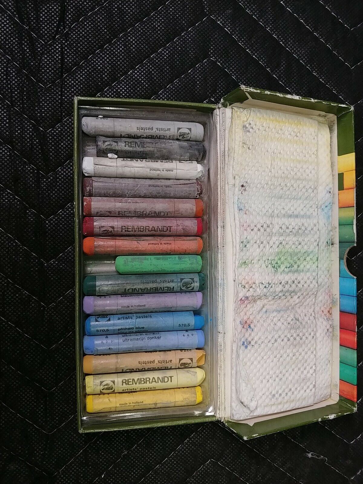 Vintage Talens Rembrandt Soft Pastels 15 Sticks HTF