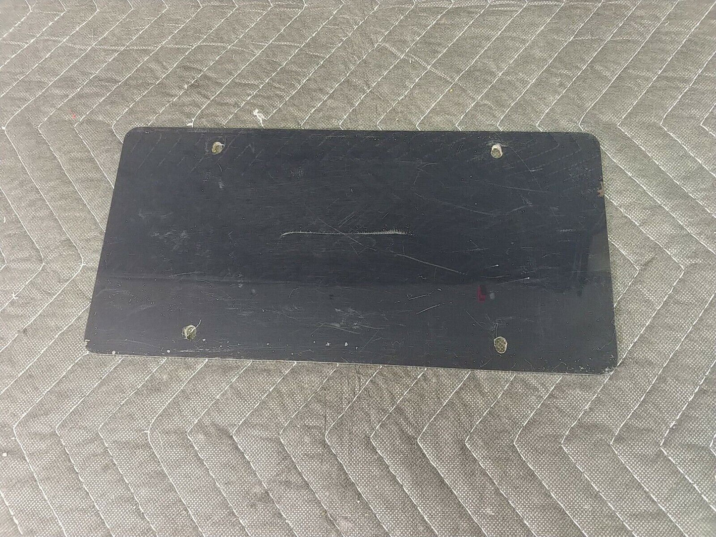 Black License Plate w/ Mercedes-Benz Logo