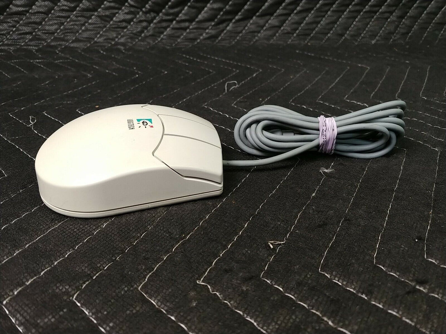 Vintage Logitech MouseMan Bus Mouse M-PD13-9MD DZLMPD13 mini DIN