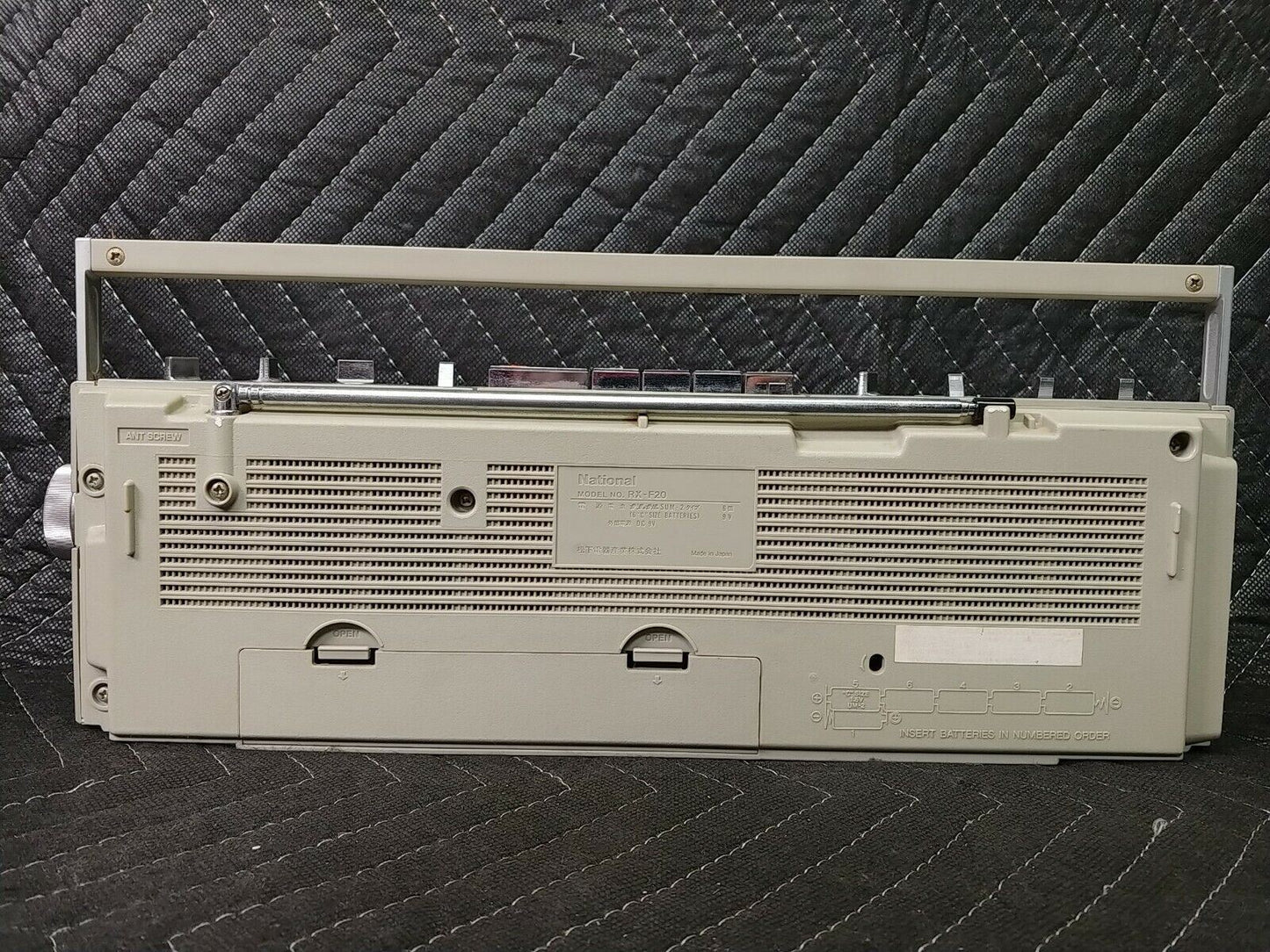 National RX-F20 Stereo BOOMBOX Japan FM/AM Radio Cassette