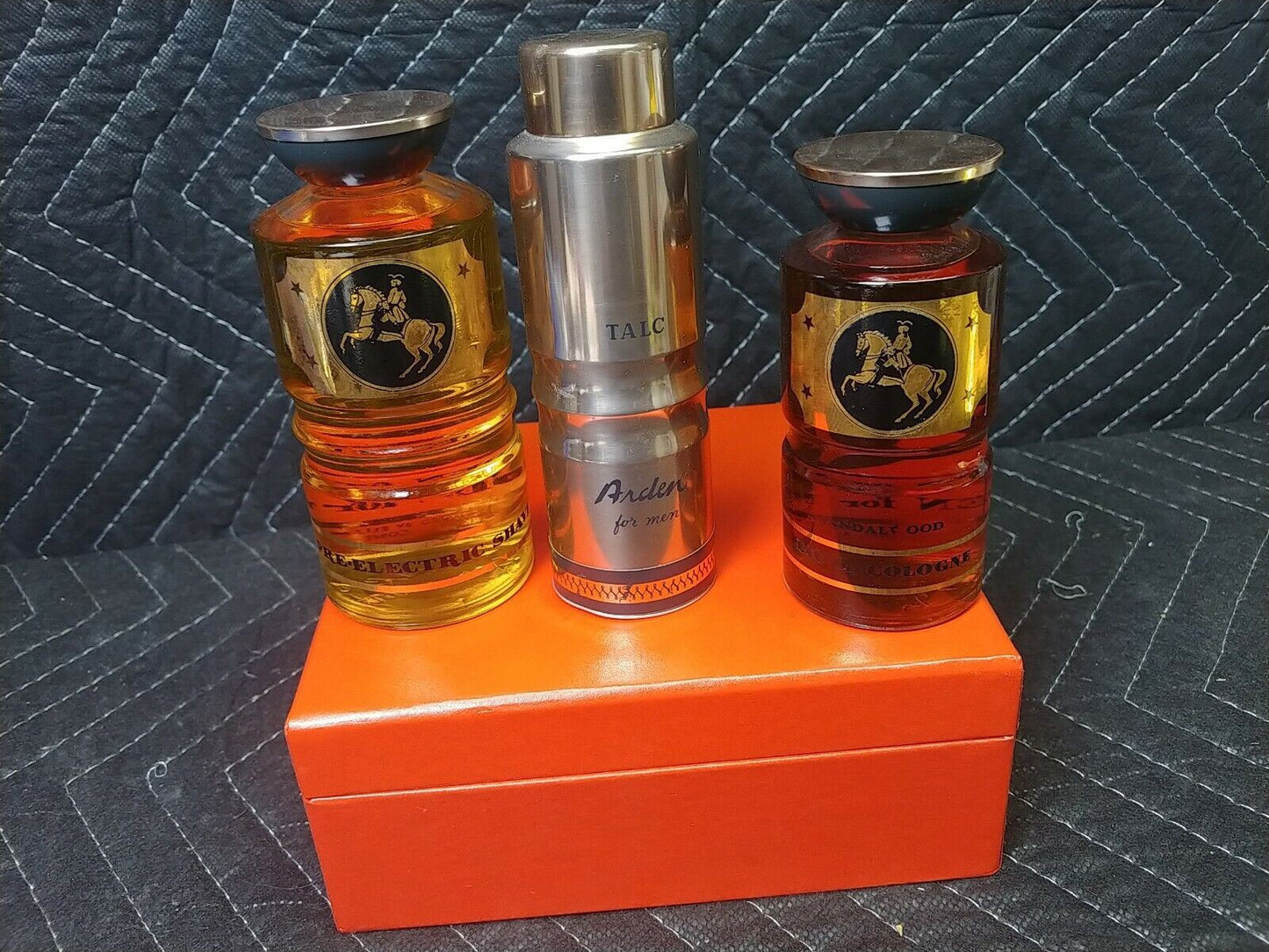 Elizabeth Arden Sandalwood Vtg NEW 4oz Cologne 6oz After Shave 3oz Powder Set