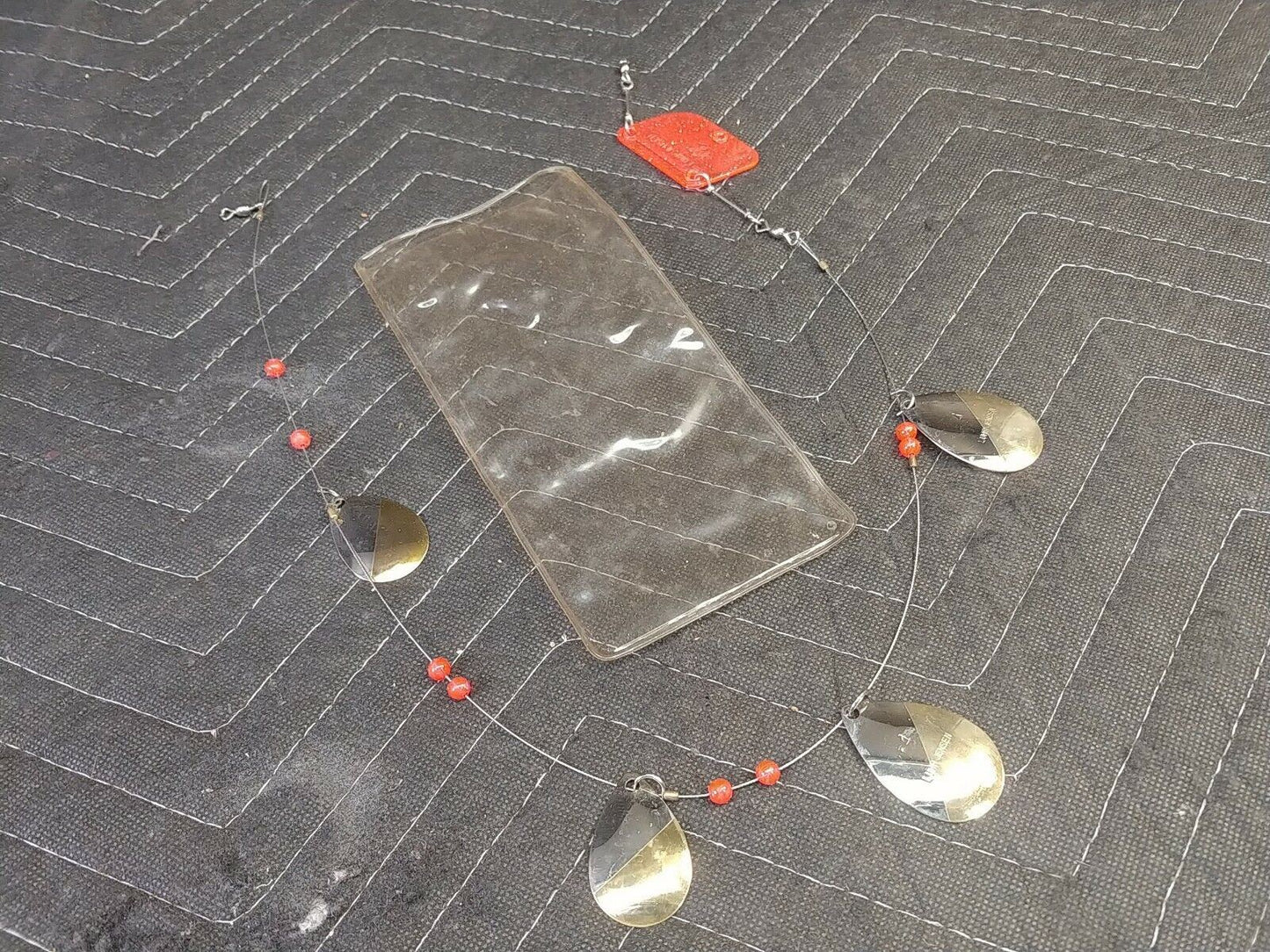 Vintage Luhr Jensen 4 SILVER/BRASS Spinner Lure. RARE