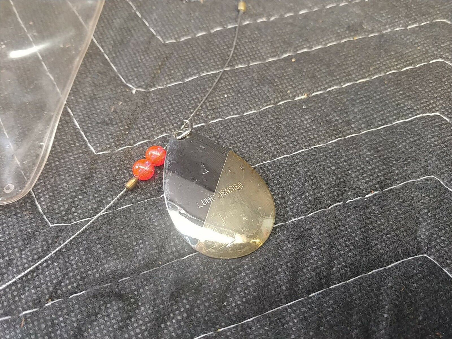 Vintage Luhr Jensen 4 SILVER/BRASS Spinner Lure. RARE