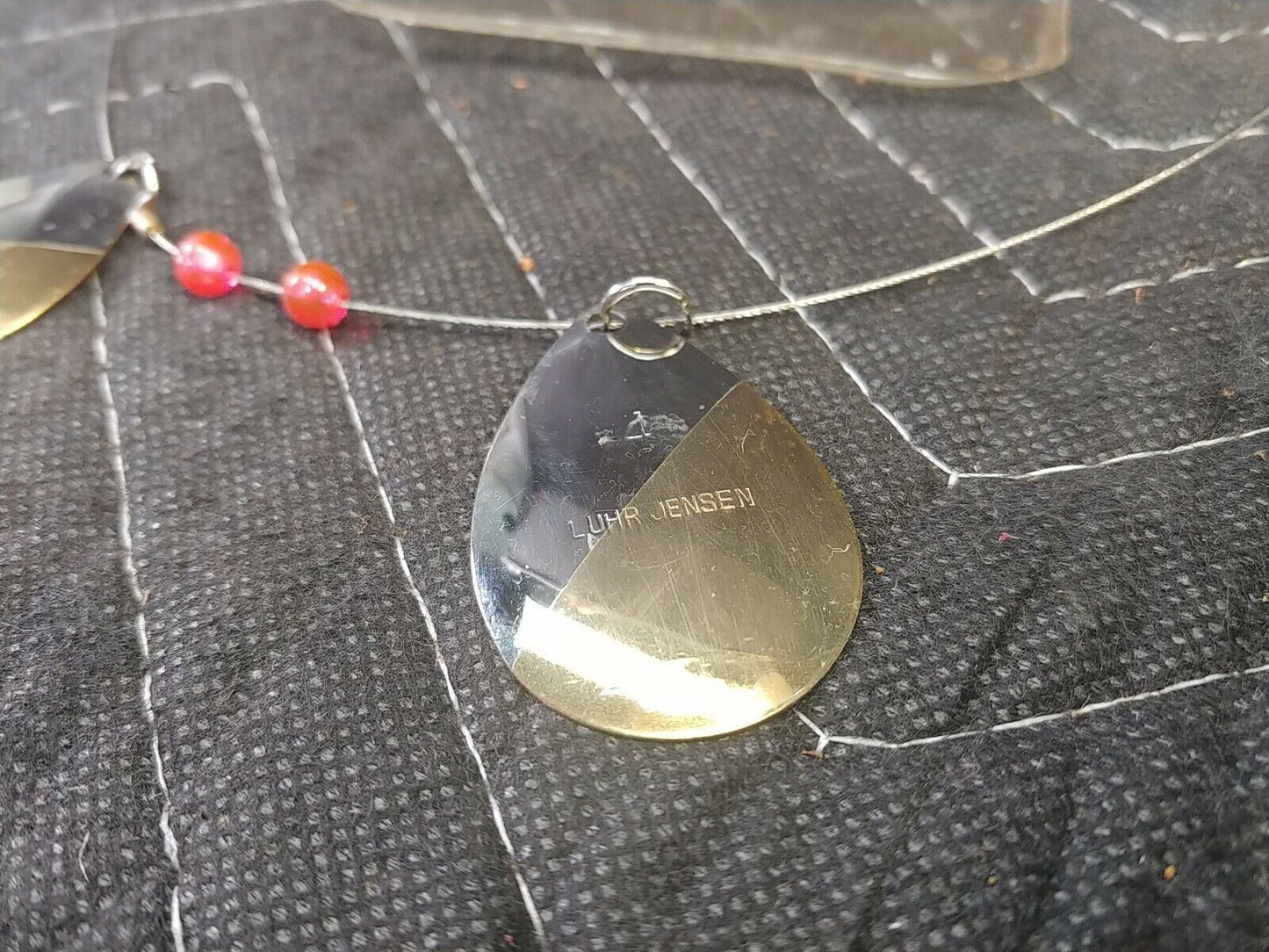 Vintage Luhr Jensen 4 SILVER/BRASS Spinner Lure. RARE